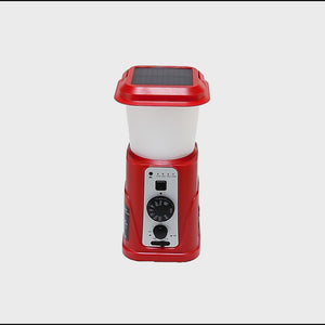 Emergency Solar Radio Lantern with Dynamo Hand-Crank Generator