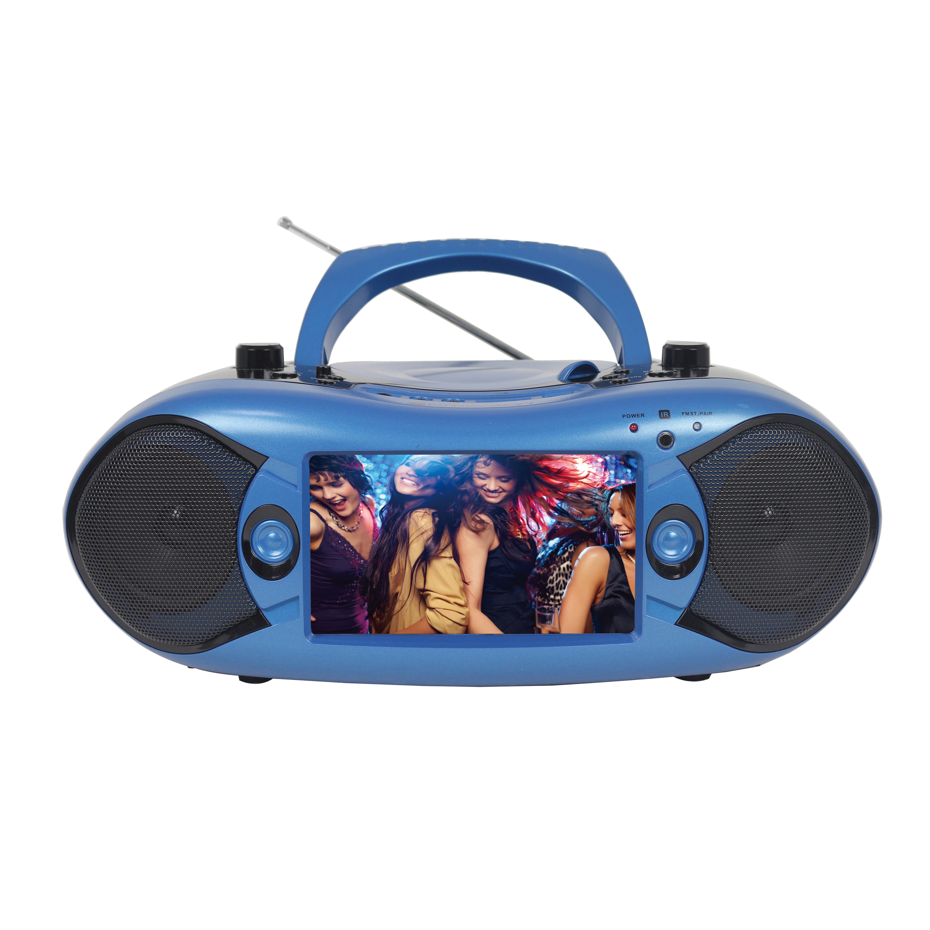 7” Bluetooth® TV & DVD Boombox
with HD-INPUT & Stereo Speakers