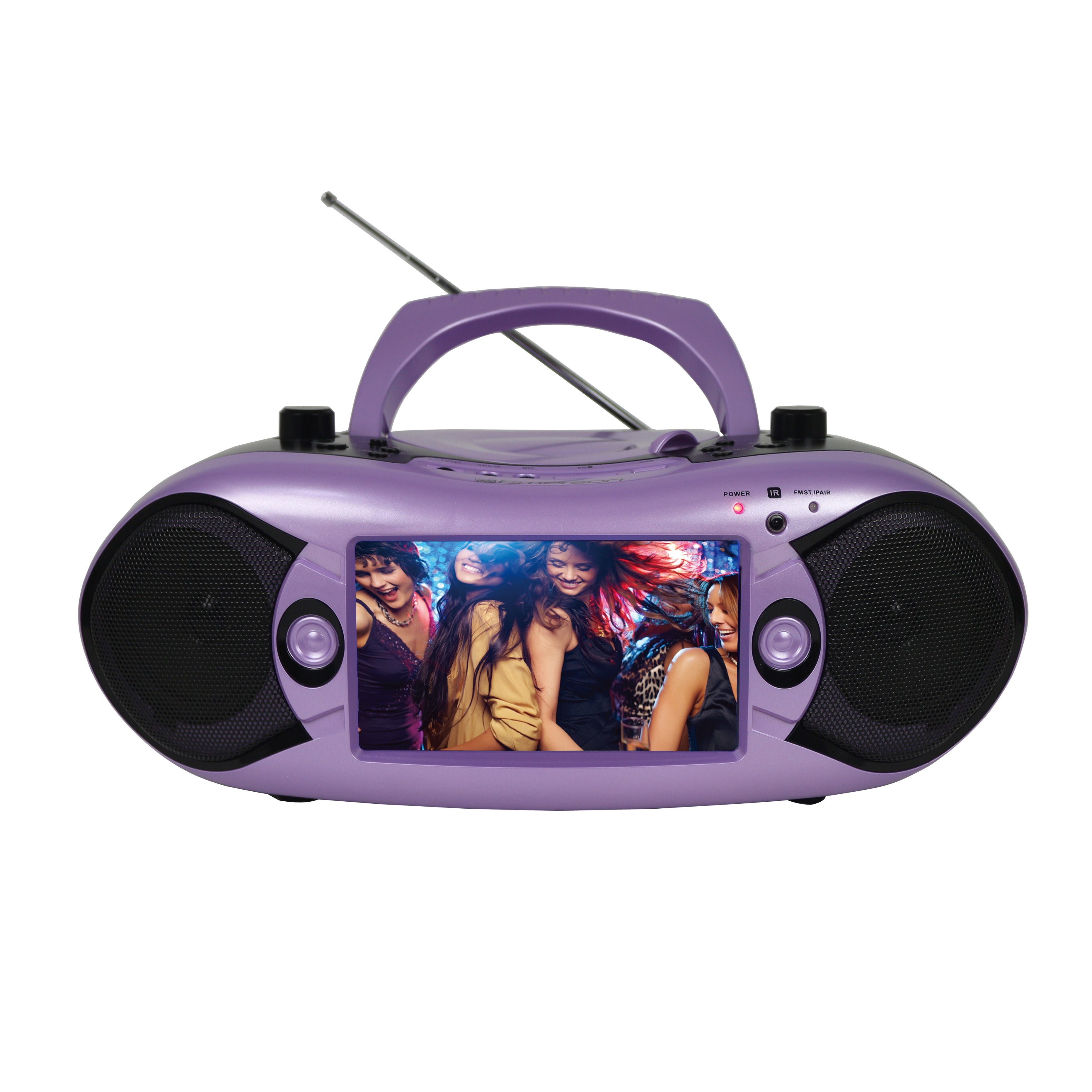 7”Bluetooth® DVD Boombox with AM/FM Radio & Digital TV