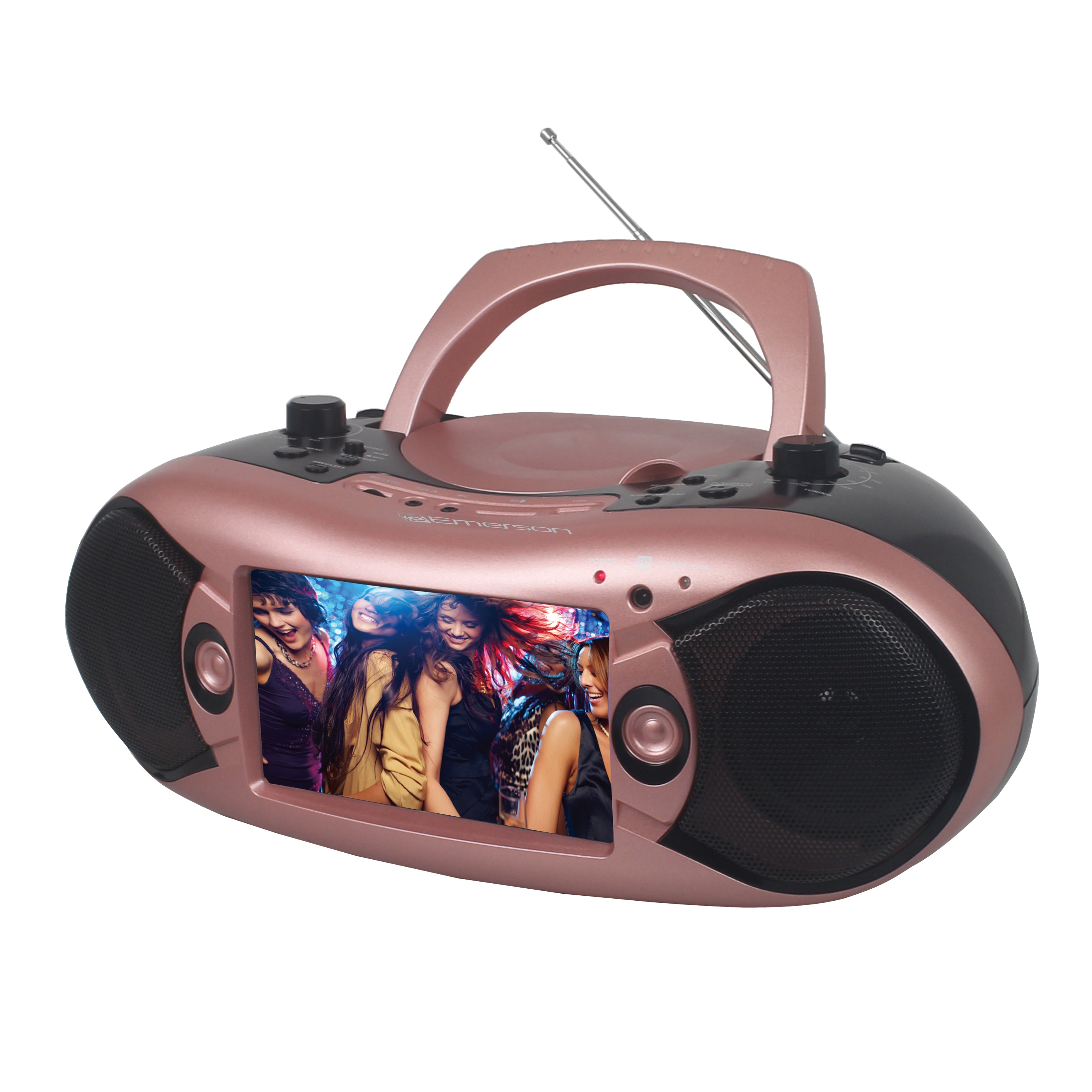 7” Bluetooth® TV & DVD Boombox
with HD-INPUT & Stereo Speakers