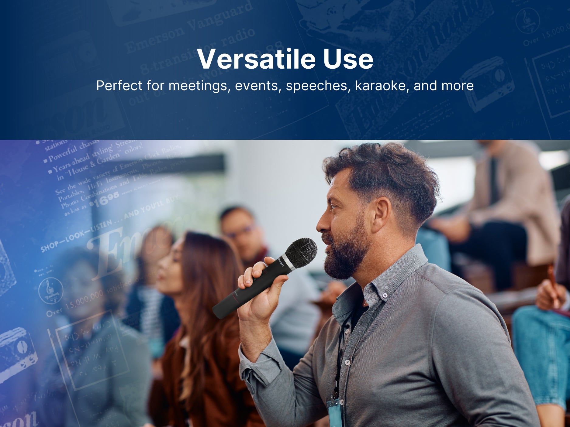 Professional Dual Wireless Microphone