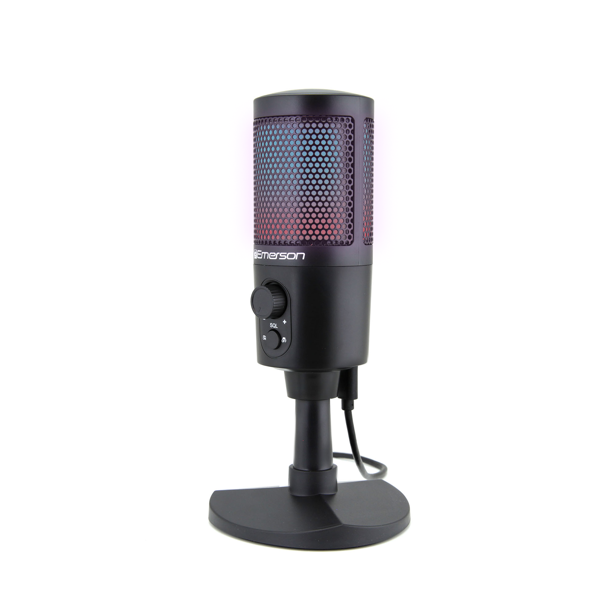 USB Gaming & Streaming Condenser Microphone with RGB Lighting