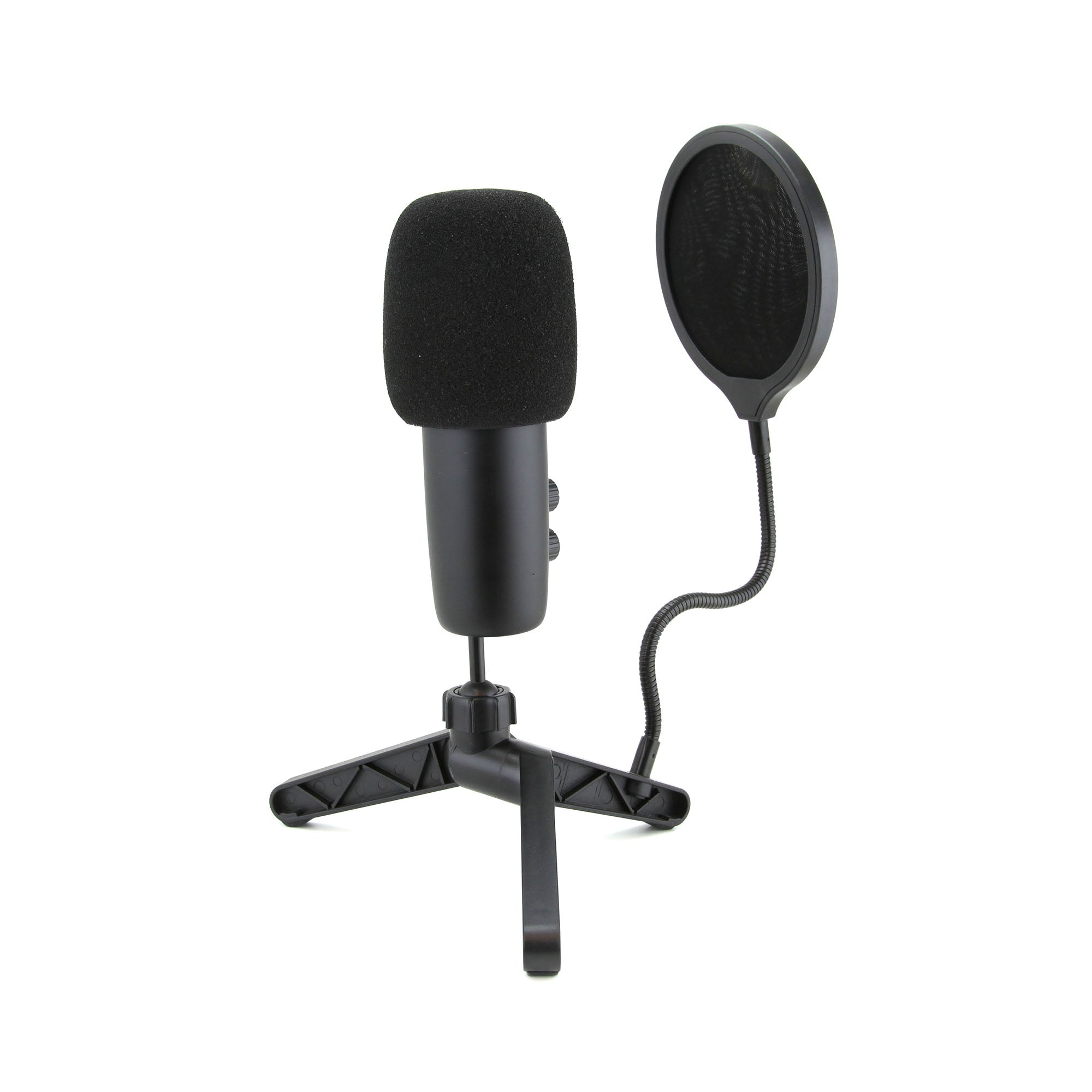 USB Gaming & Streaming Condenser Microphone with LED Lighting and Pop Filter