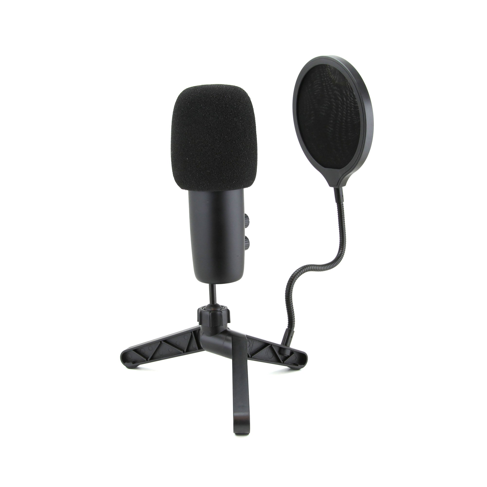 USB Gaming and Streaming Condenser Microphone 
with LED Lighting and Pop Filter