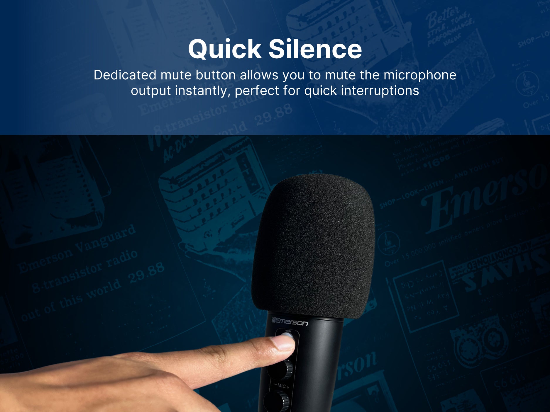 USB Gaming and Streaming Condenser Microphone 
with LED Lighting and Pop Filter