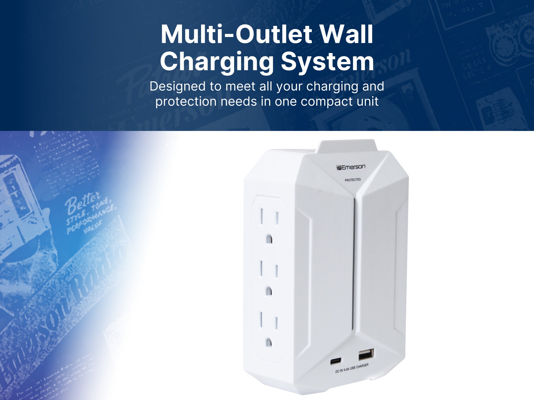 Multi-Outlet Wall Charging System