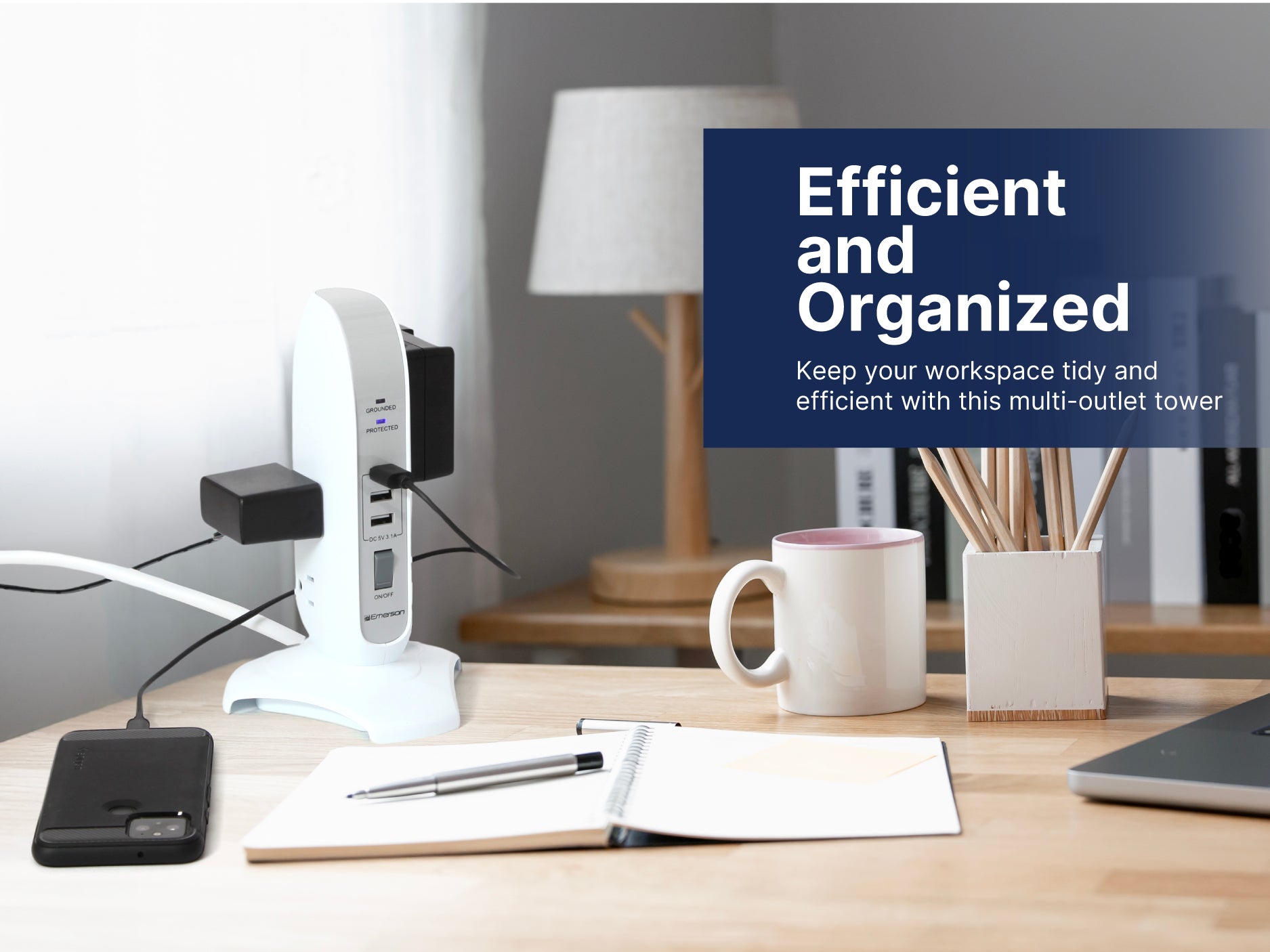 Multi-Outlet Tower Charging System