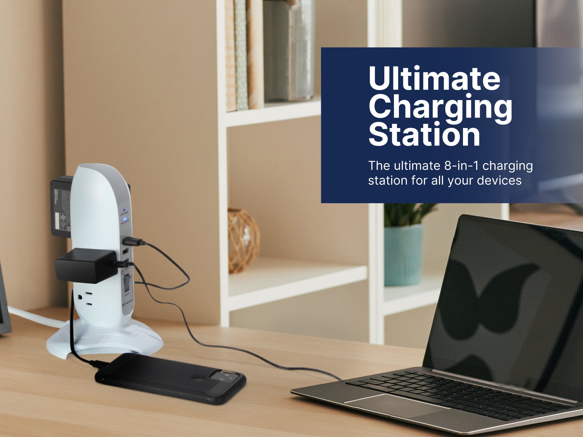 Multi-Outlet Tower Charging System