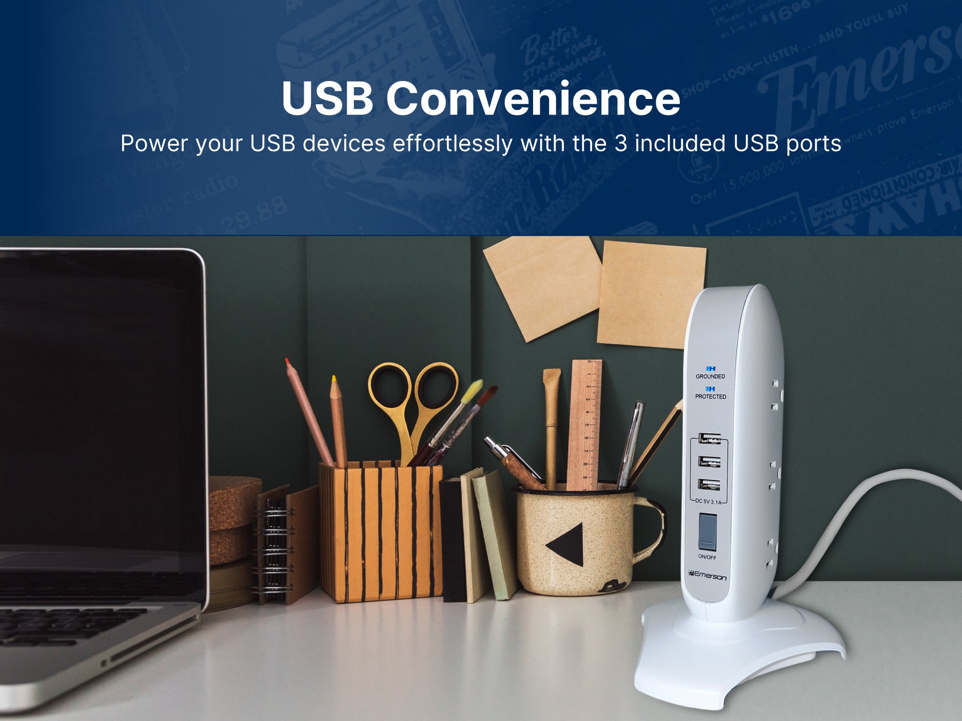 Multi-Outlet Tower Charging System