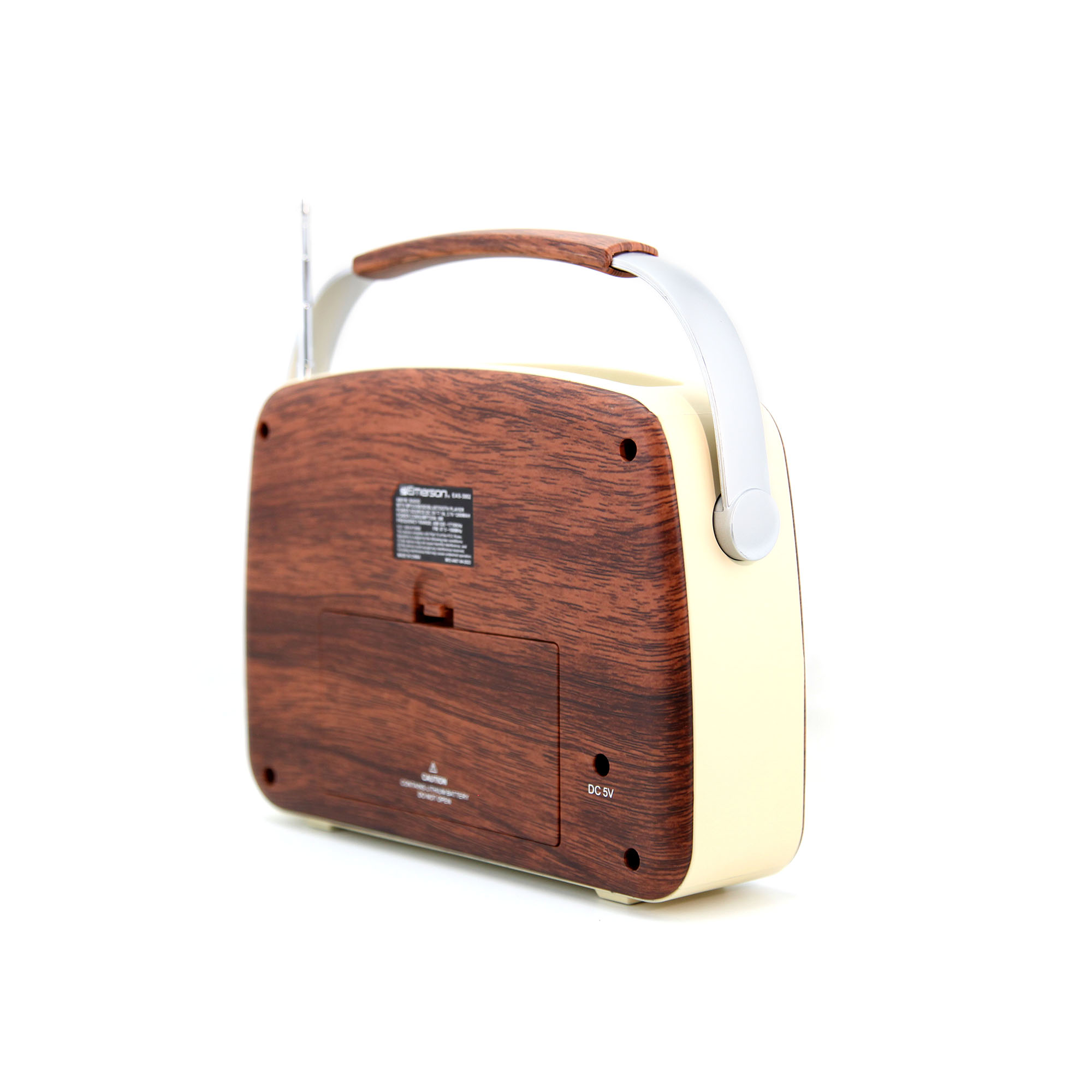 Portable Bluetooth® Retro Radio with Built-in Rechargeable Battery