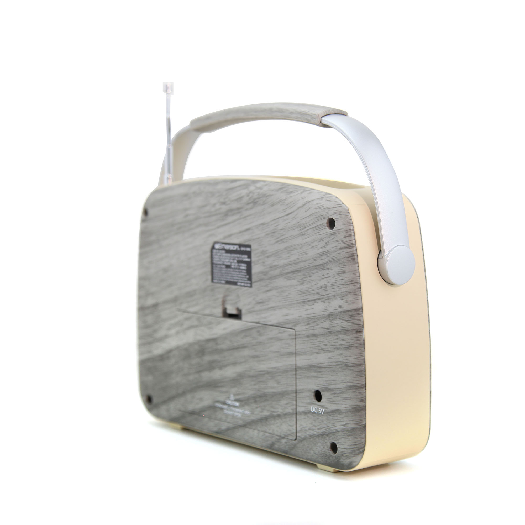 Portable Bluetooth® Retro Radio with Built-in Rechargeable Battery
