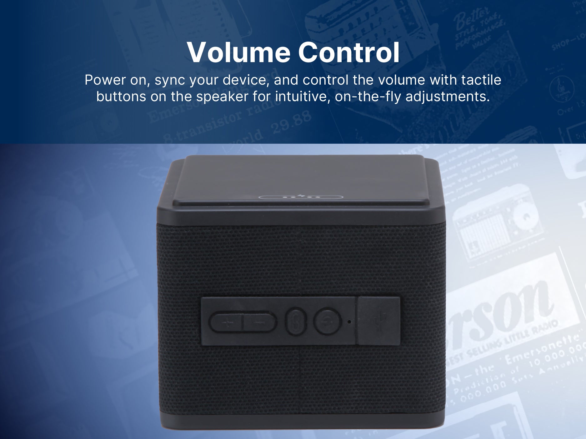 Wireless Instant Connect Sound Blox<sup>®</sup> Wireless Magnetic Stackable Speakers