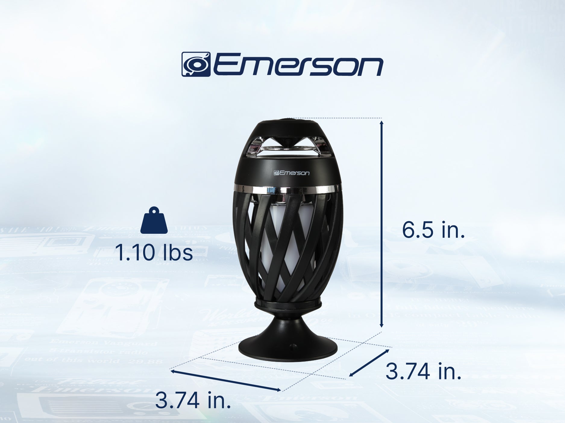 Outdoor Flame Light with Bluetooth Speaker
