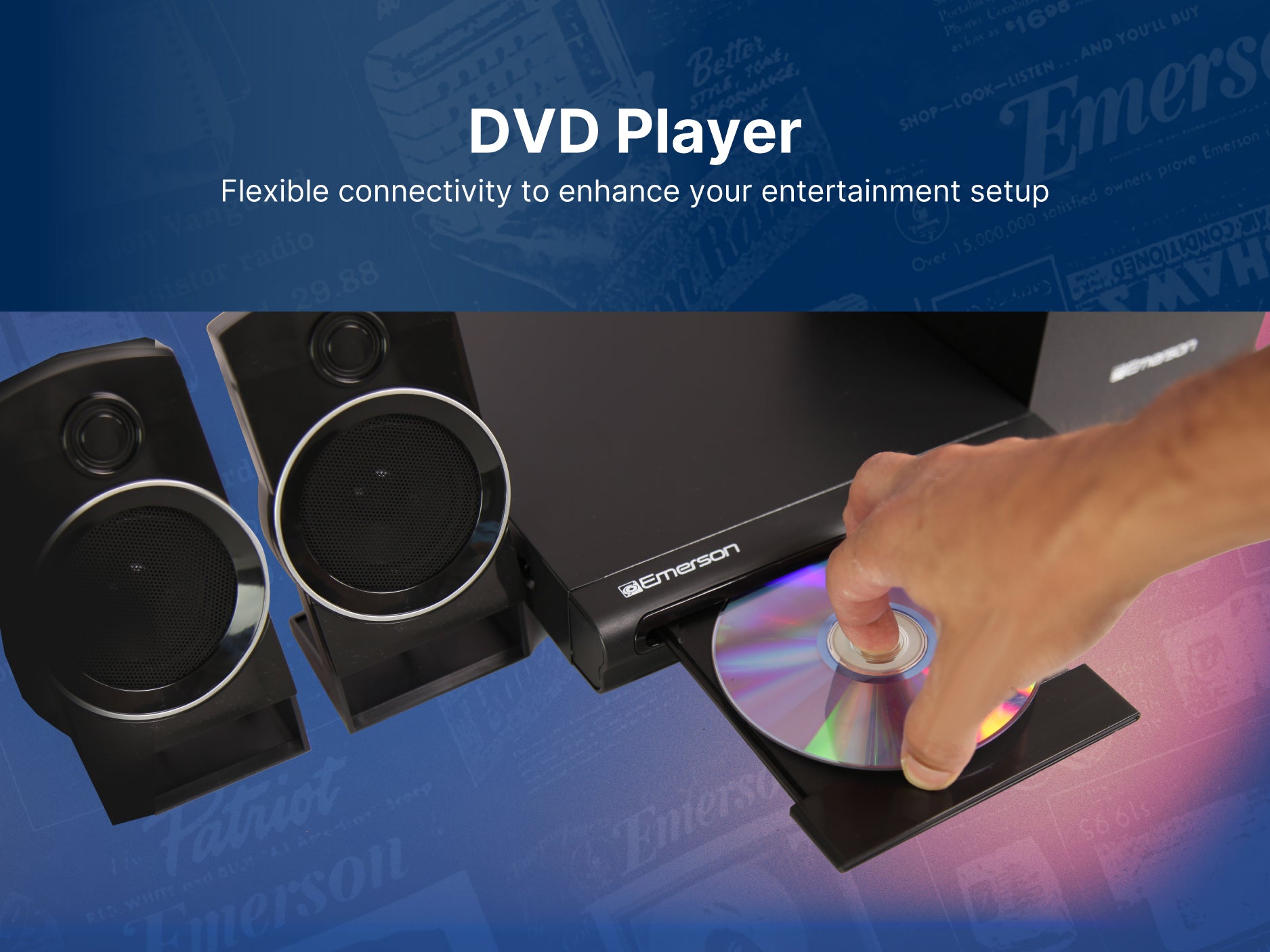 2.1 Channel Home Theater DVD Player with Speaker Surround Sound System