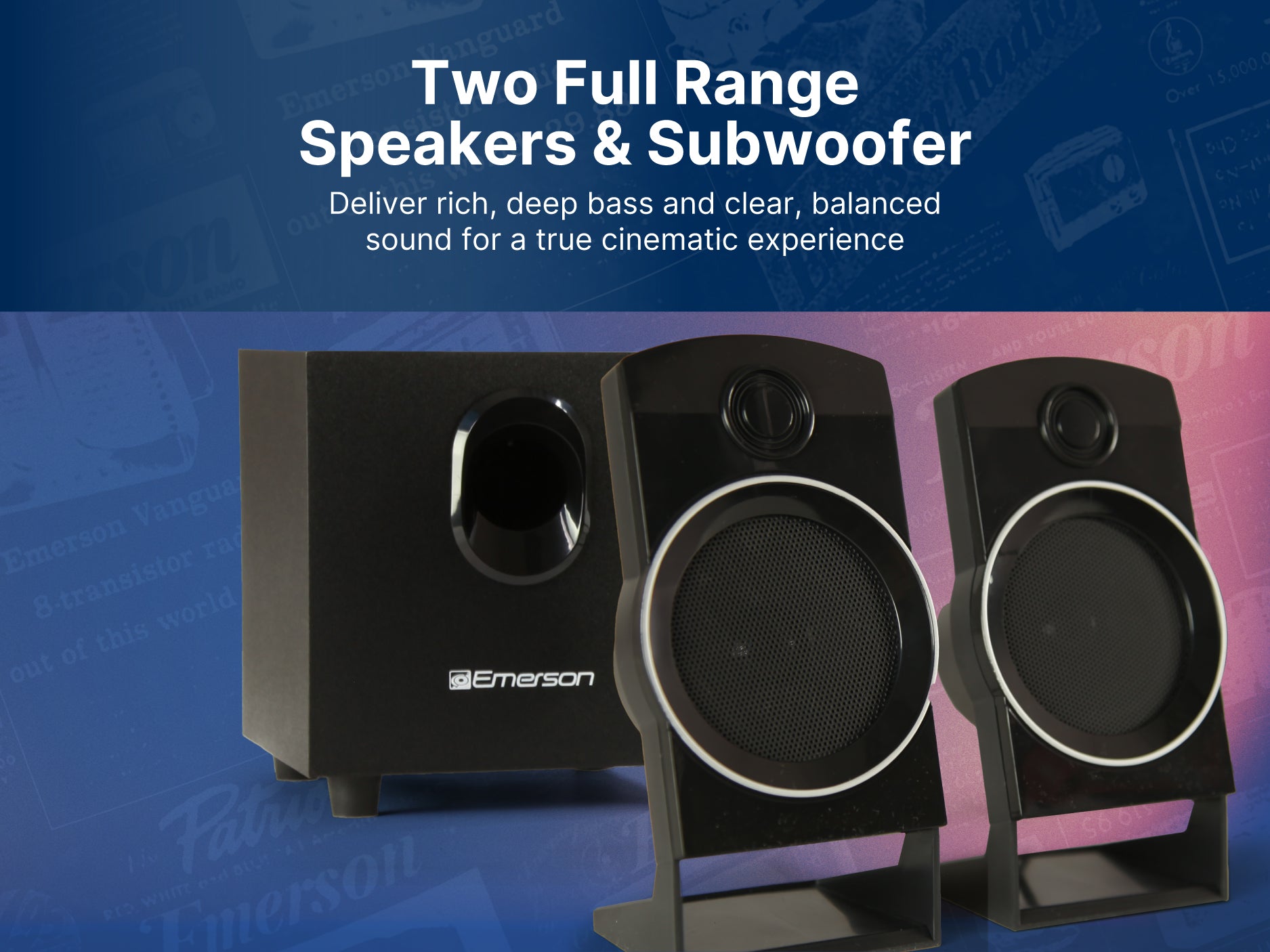 2.1 Channel Home Theater DVD Player with Speaker Surround Sound System