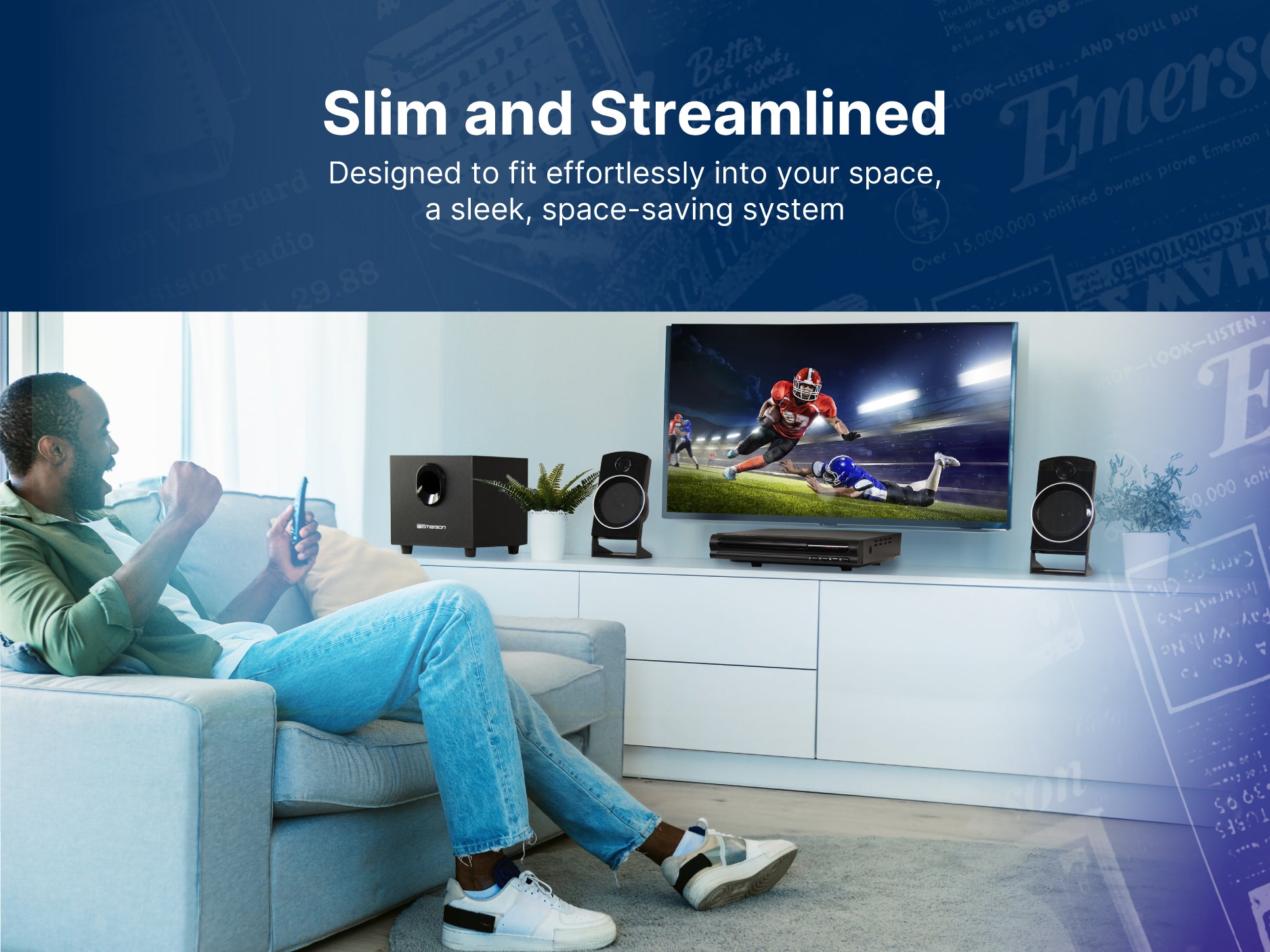 2.1 Channel Home Theater DVD Player with Speaker Surround Sound System