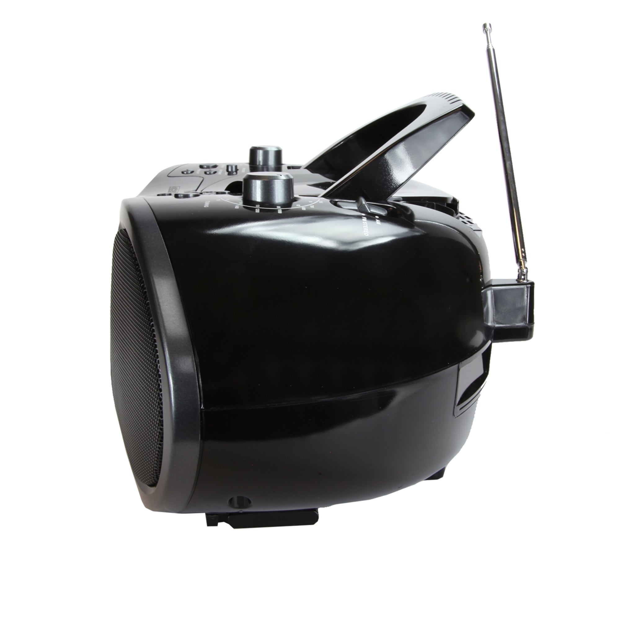 7” Bluetooth® DVD Boombox
with HD-INPUT, AM/FM Radio & Stereo Speakers