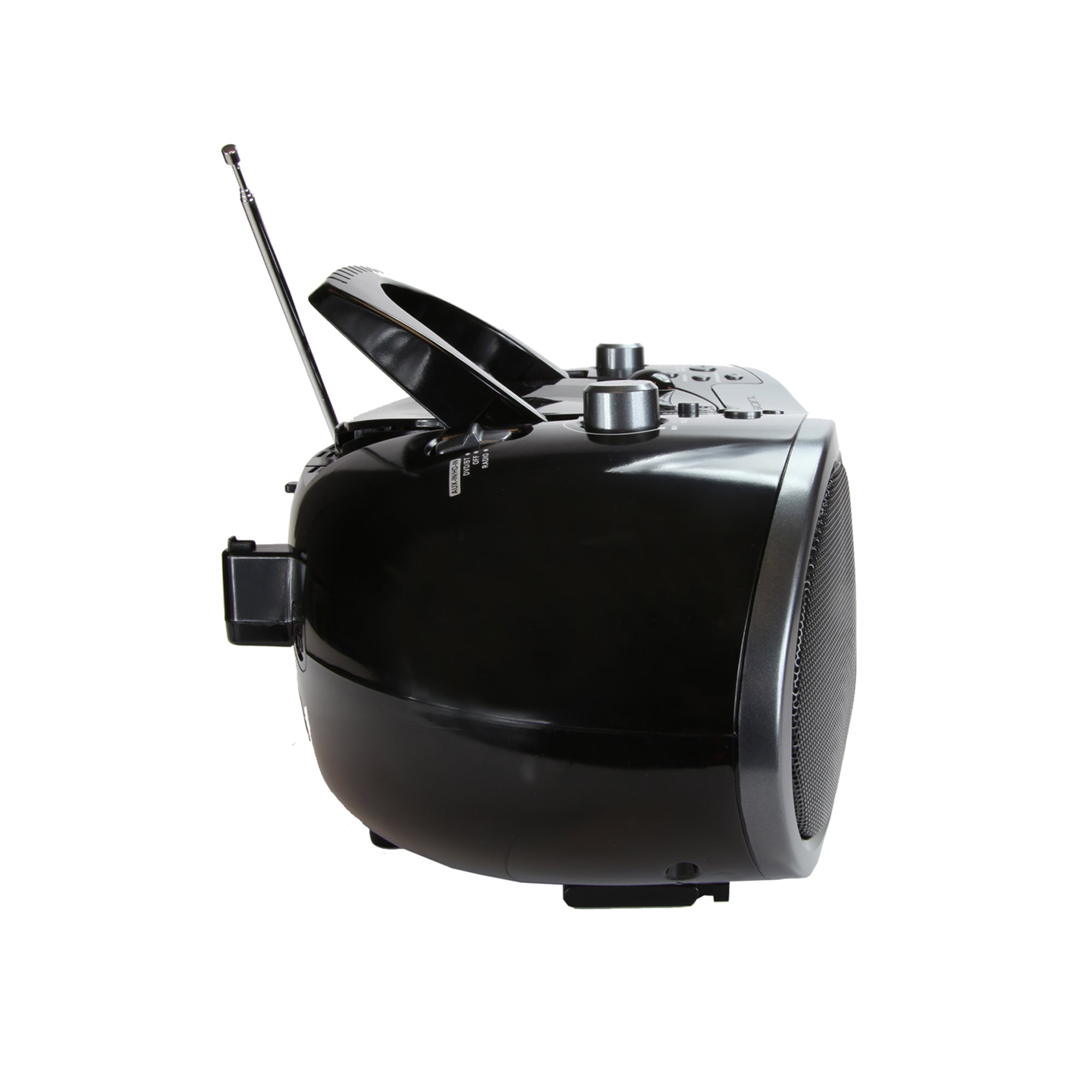7” Bluetooth® DVD Boombox
with HD-INPUT, AM/FM Radio & Stereo Speakers