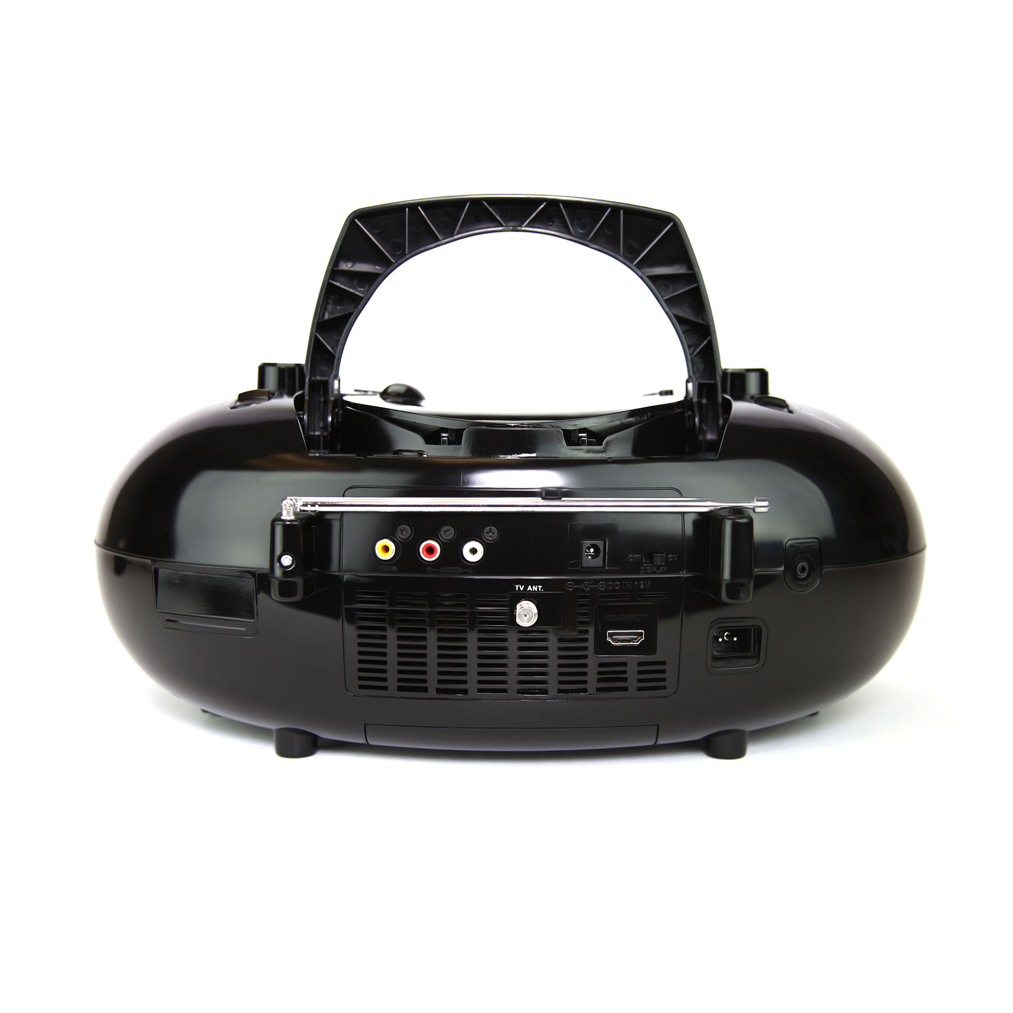 7” Bluetooth® TV & DVD Boombox
with HD-INPUT & Stereo Speakers