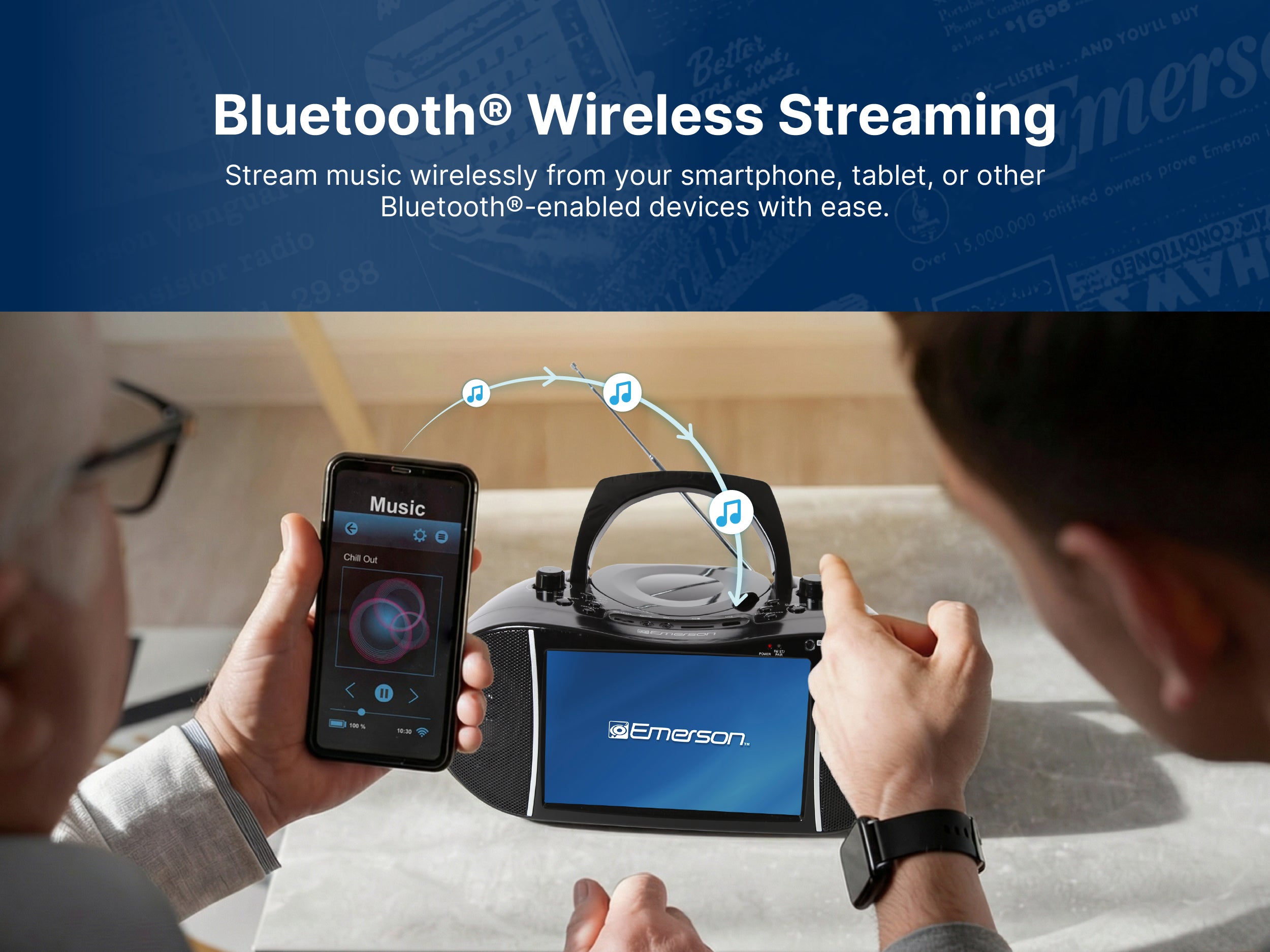 9” TV & DVD Multi-media Boombox with HD-Input