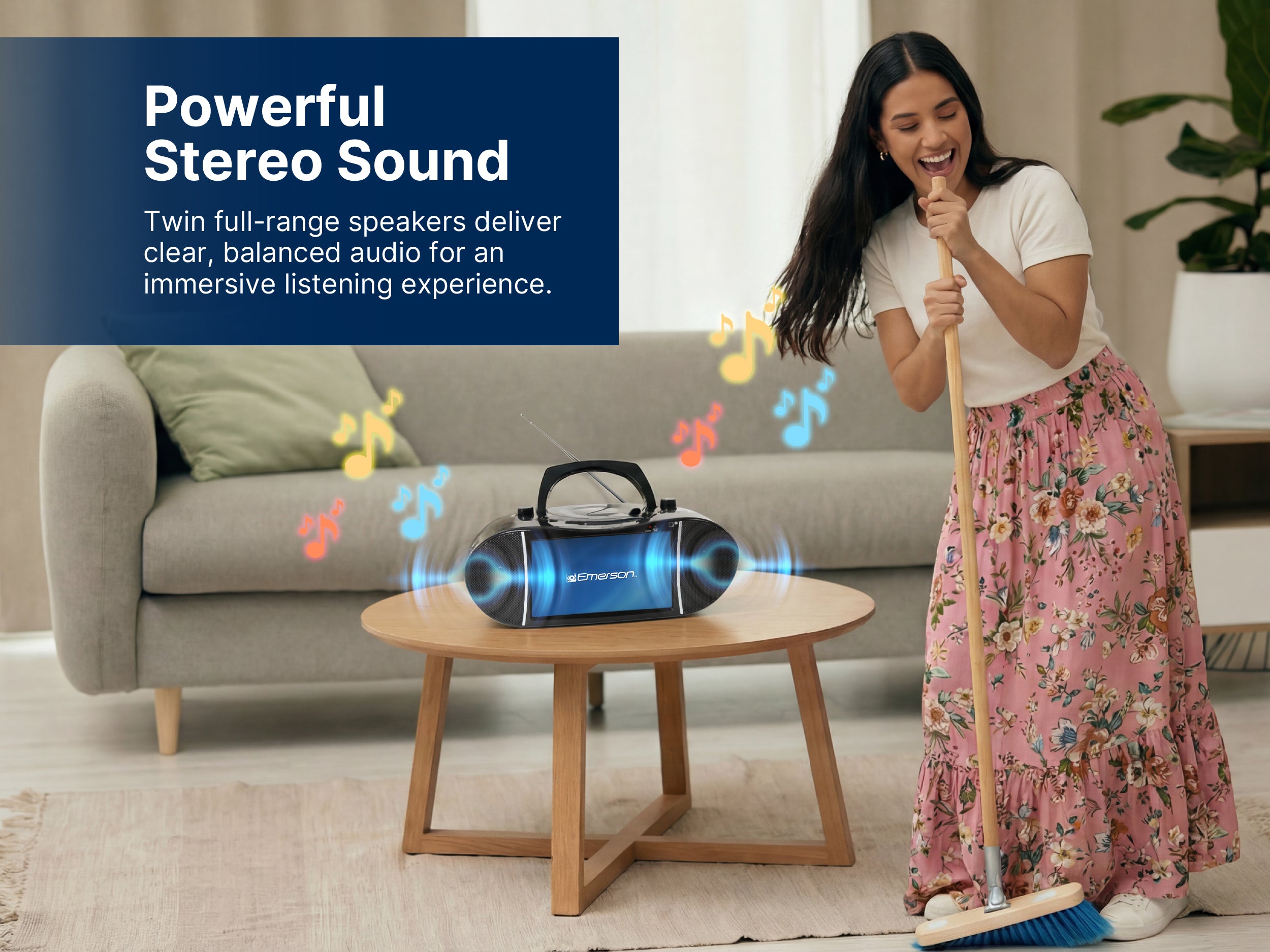 9” TV & DVD Multi-media Boombox with HD-Input