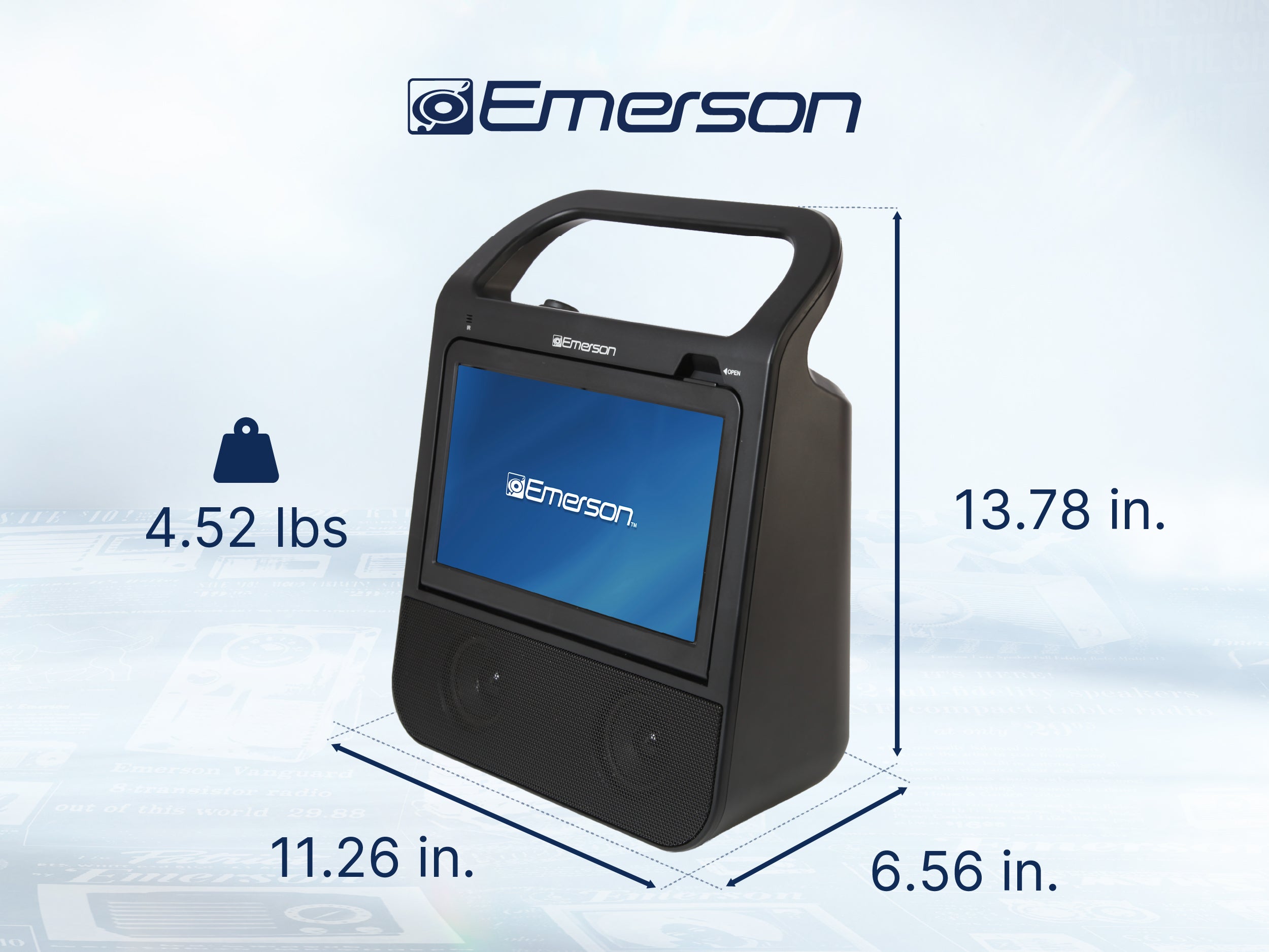 10" Portable TV & DVD Boombox System