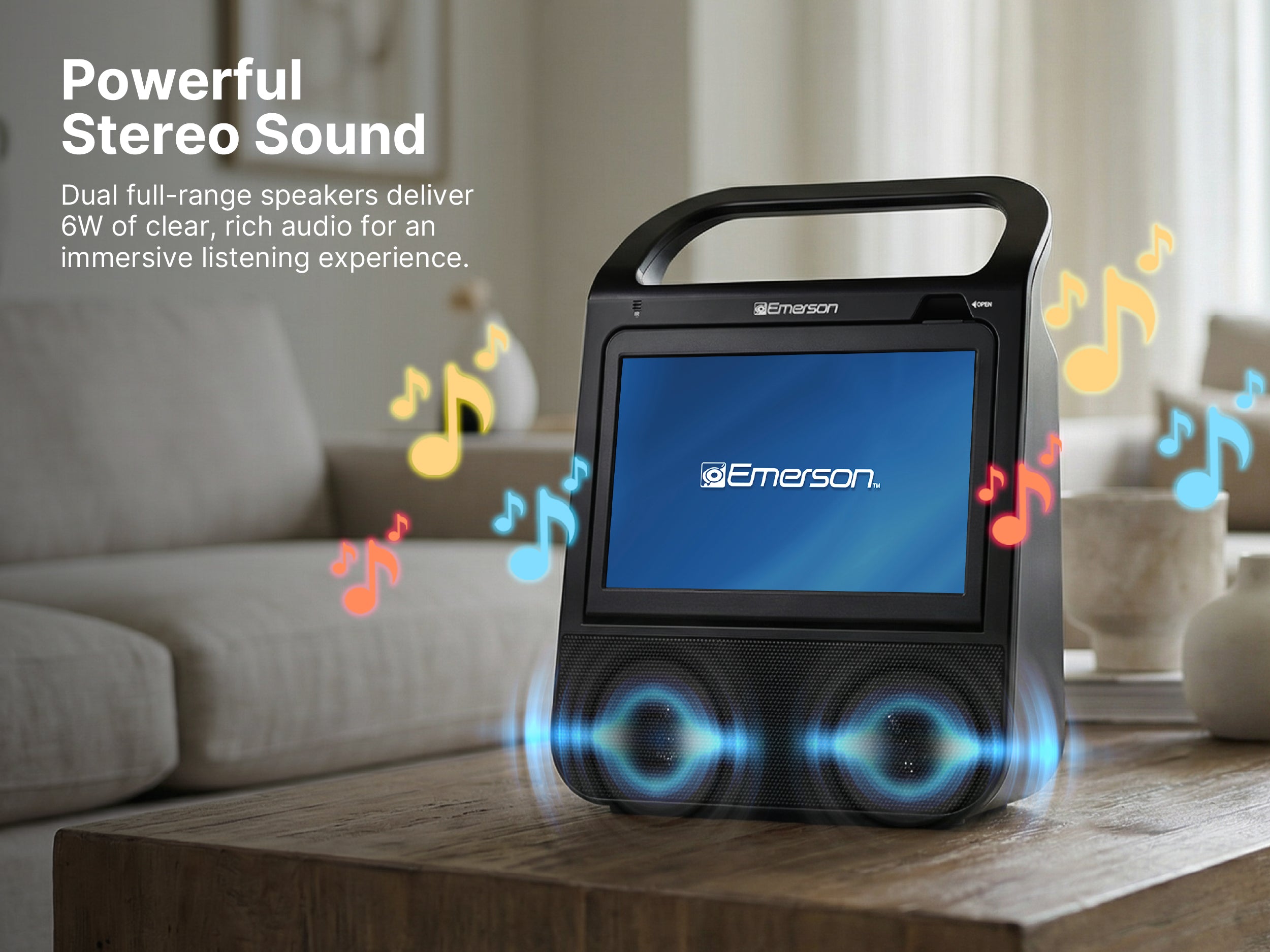 10" Portable TV & DVD Boombox System