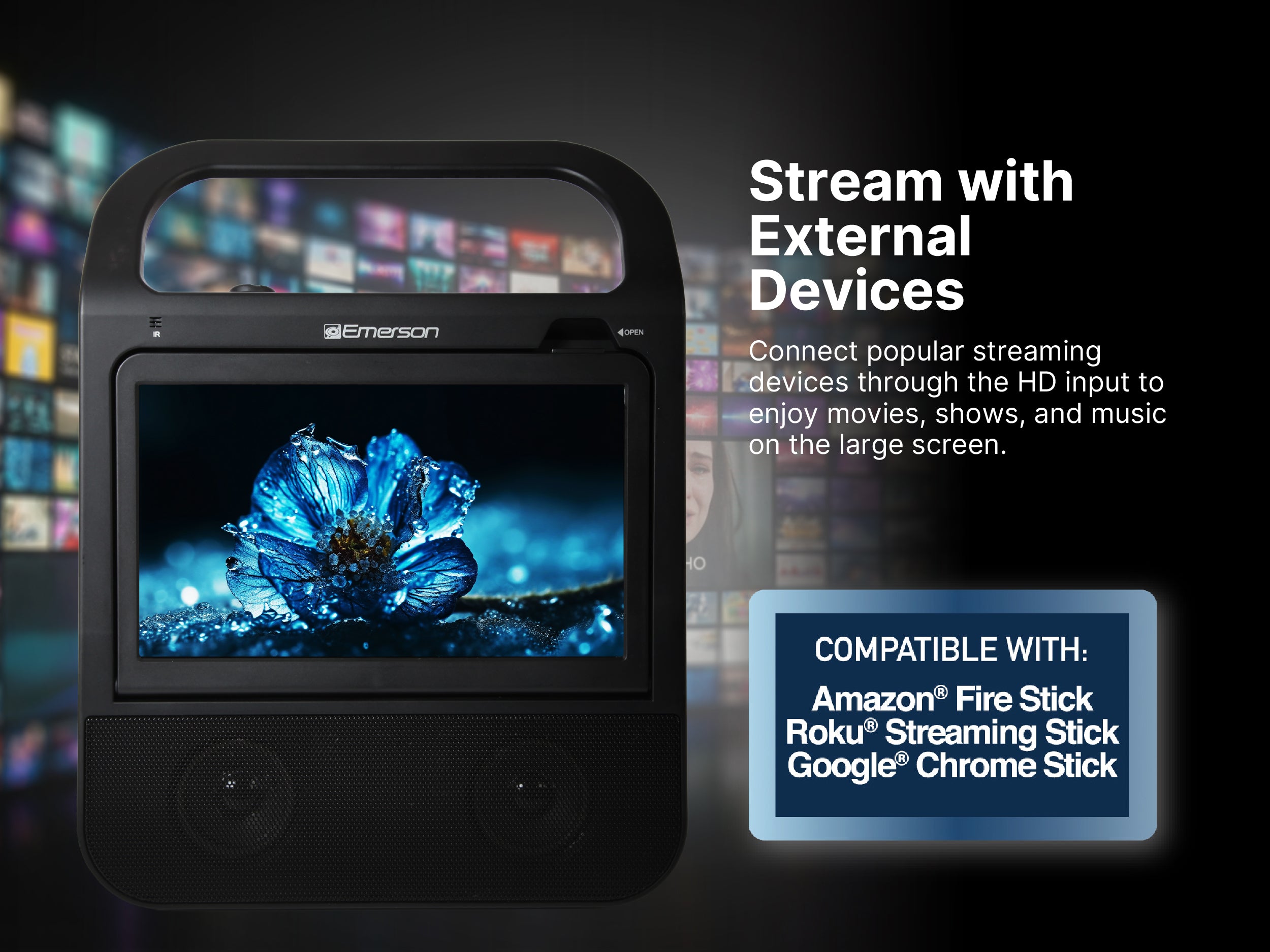 10" Portable TV & DVD Boombox System