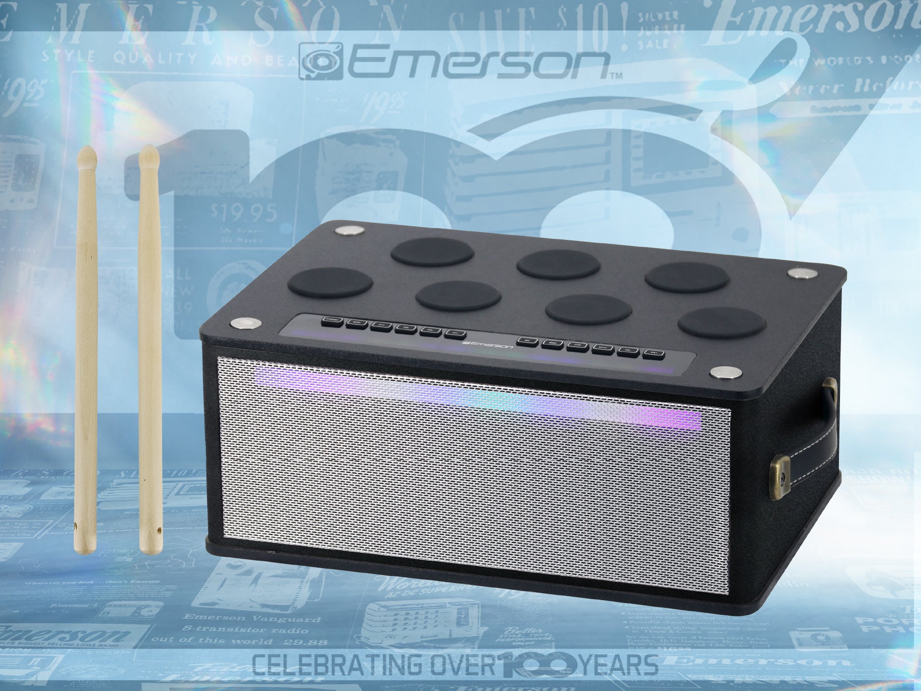 Bluetooth® Party Speaker with Digital Drum Function