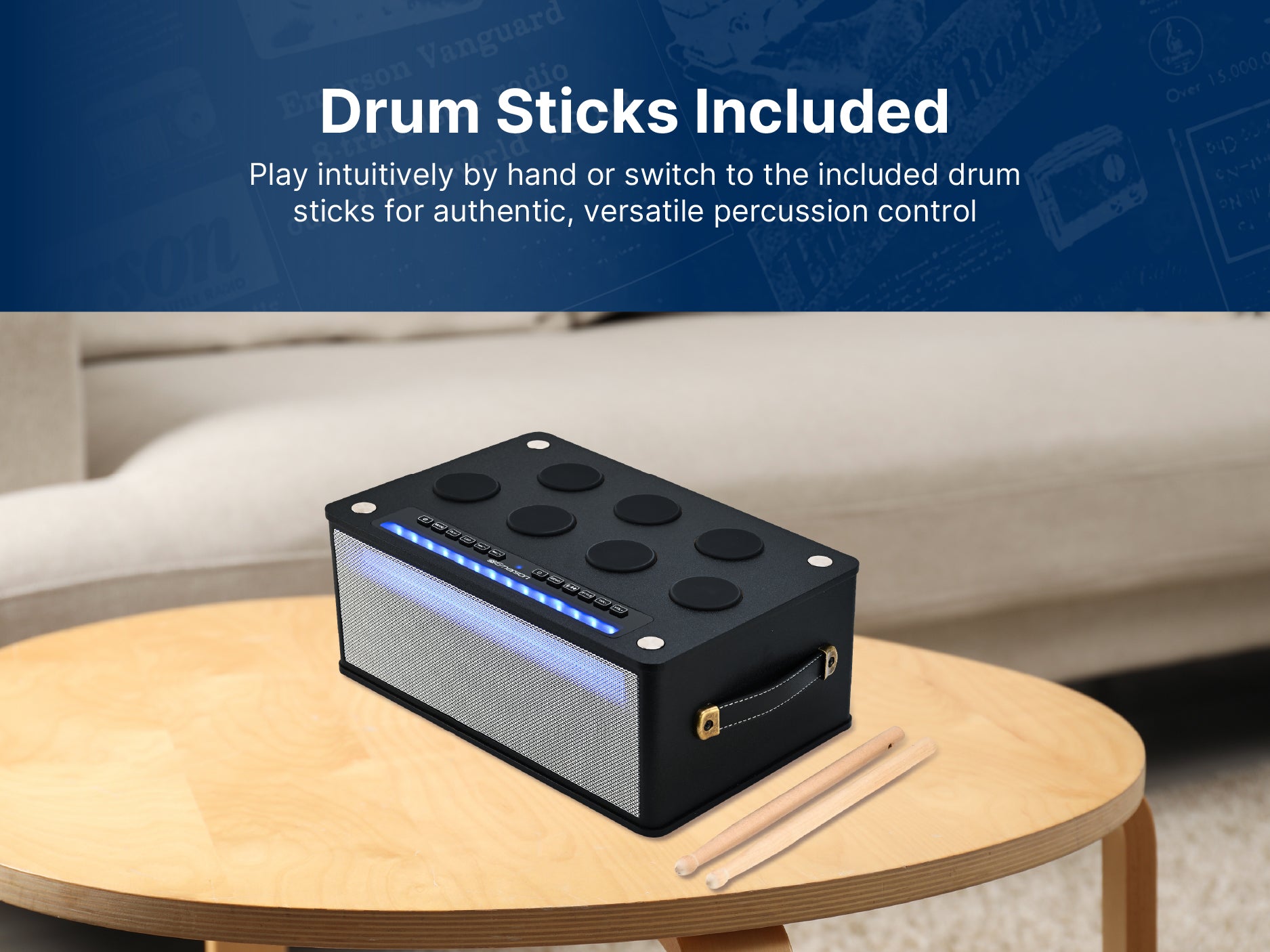 Bluetooth® Party Speaker with Digital Drum Function
