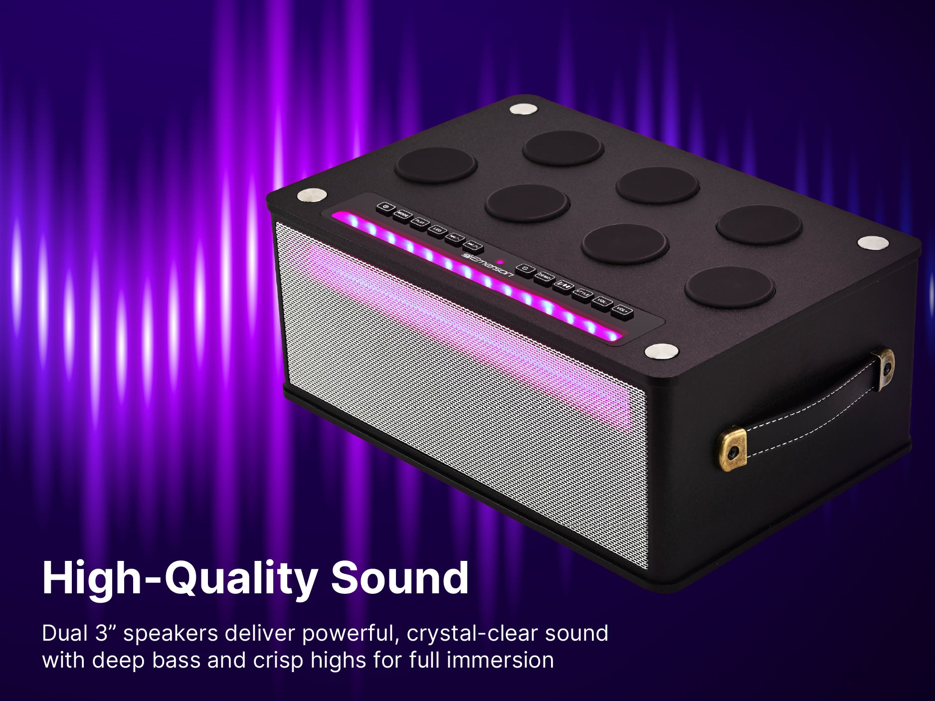 Bluetooth<sup>®</sup> Party Speaker with Digital Drum Function