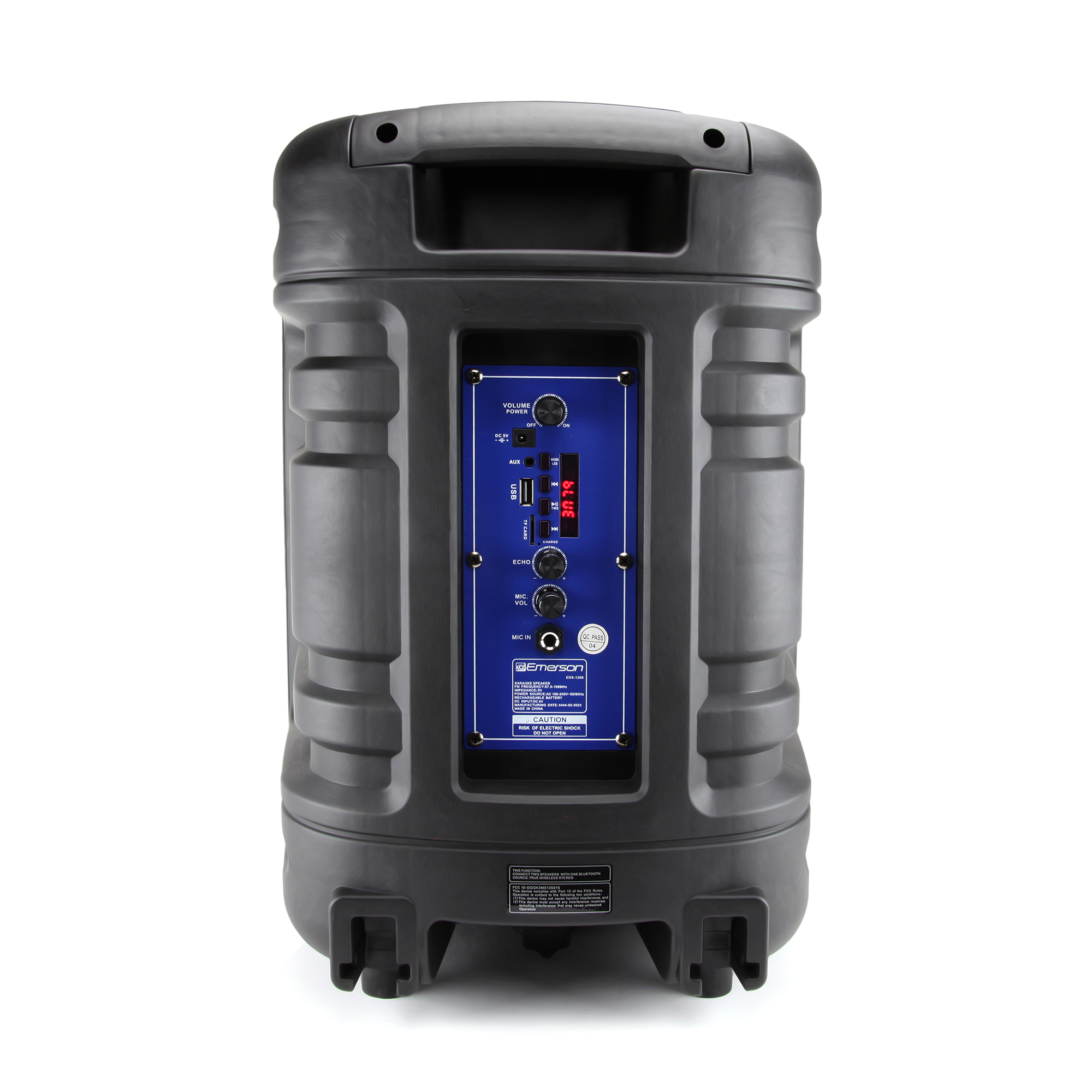 Portable 12" Bluetooth® Party Speaker with Disco Lights