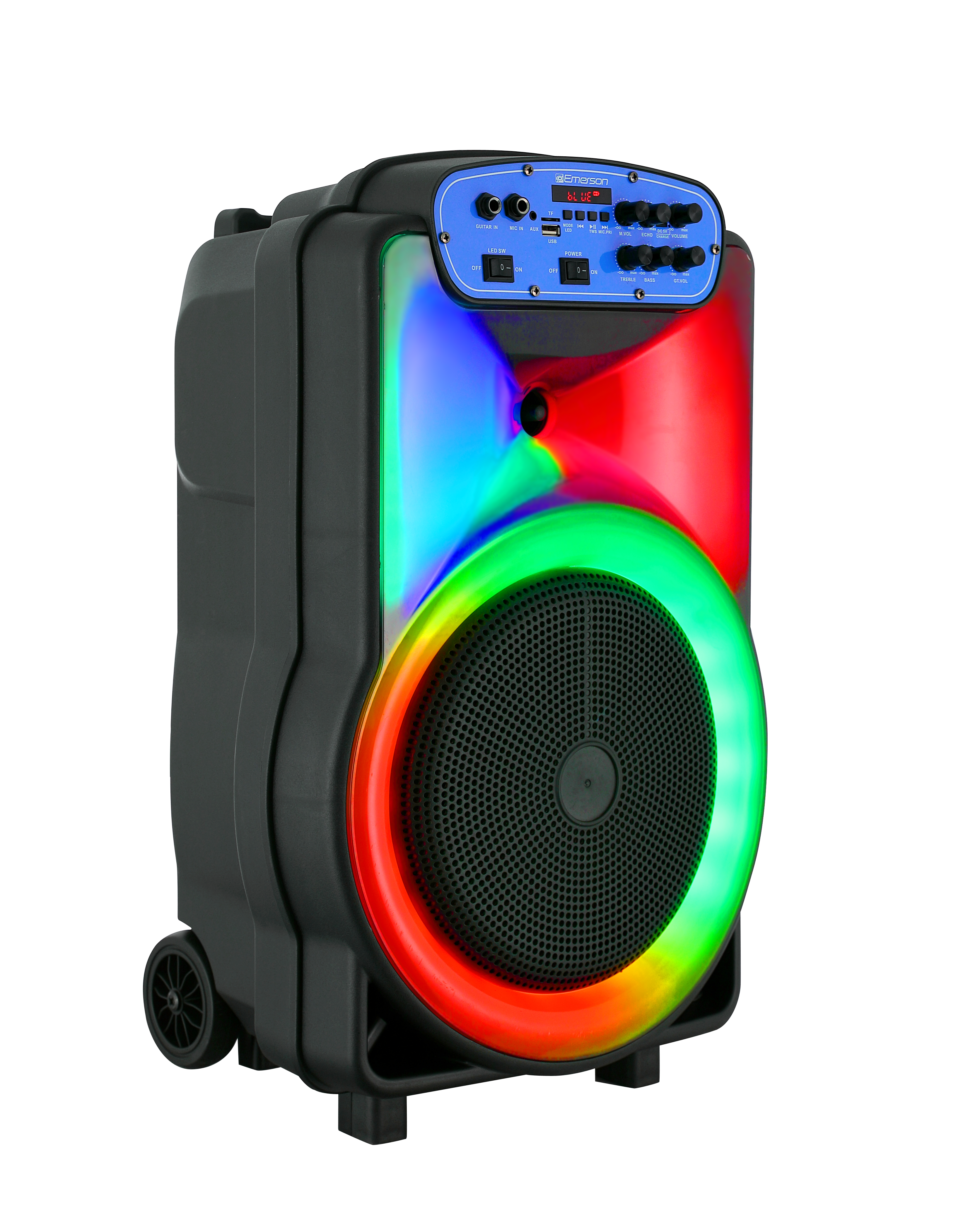 Portable Bluetooth® 12" Party Speaker with Flame Lighting