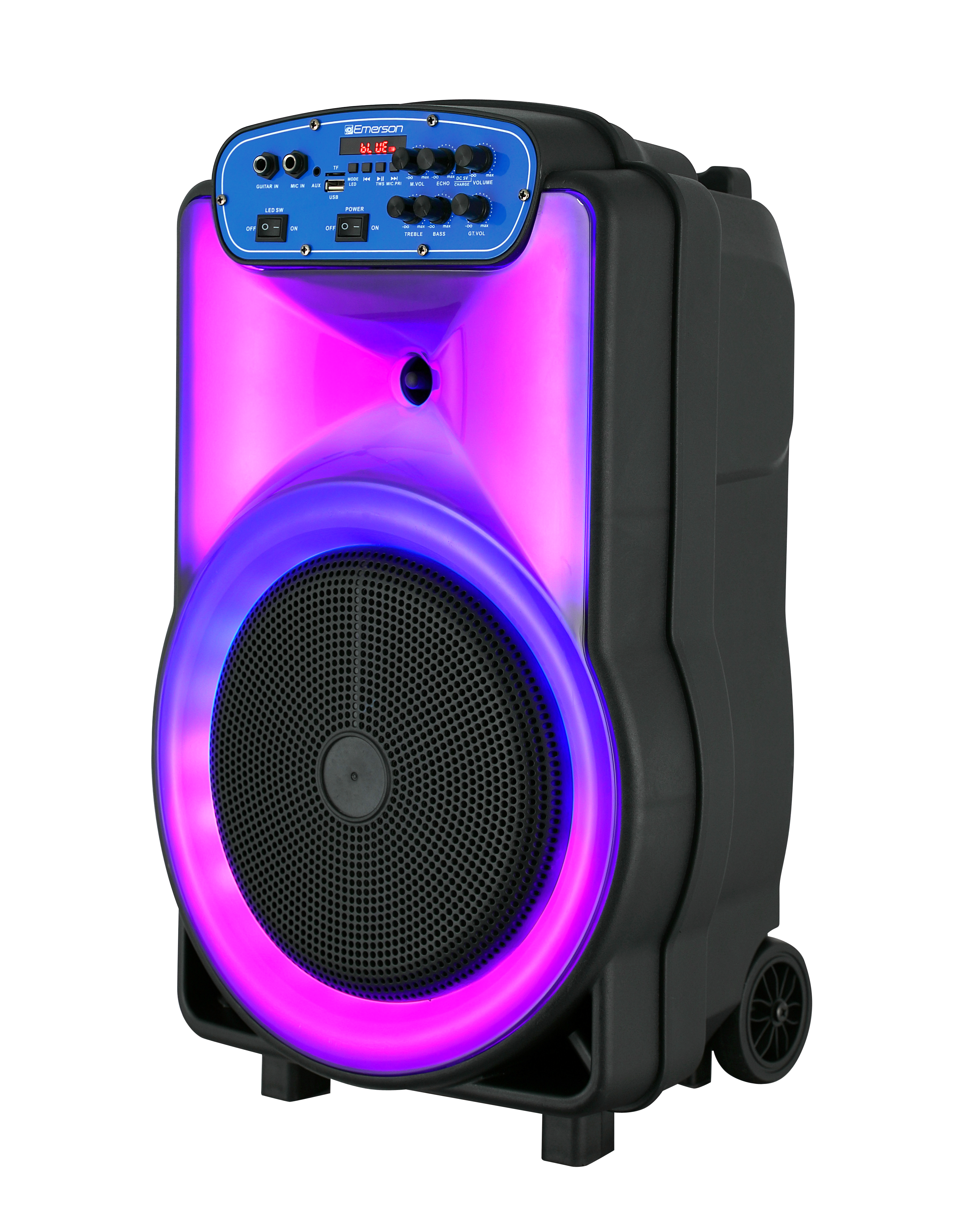 Portable Bluetooth® 12" Party Speaker with Flame Lighting