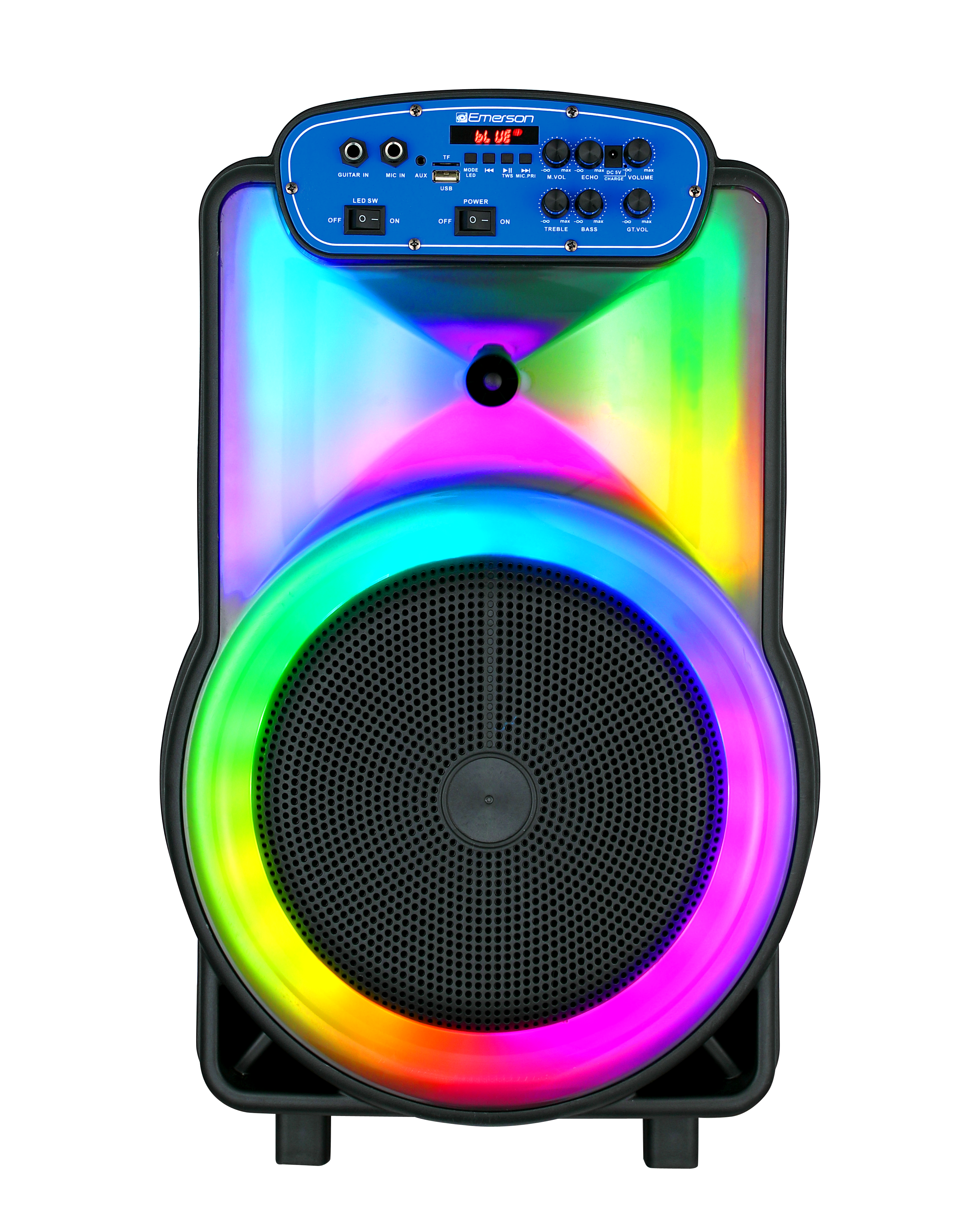 Portable Bluetooth® 12" Party Speaker with Flame Lighting