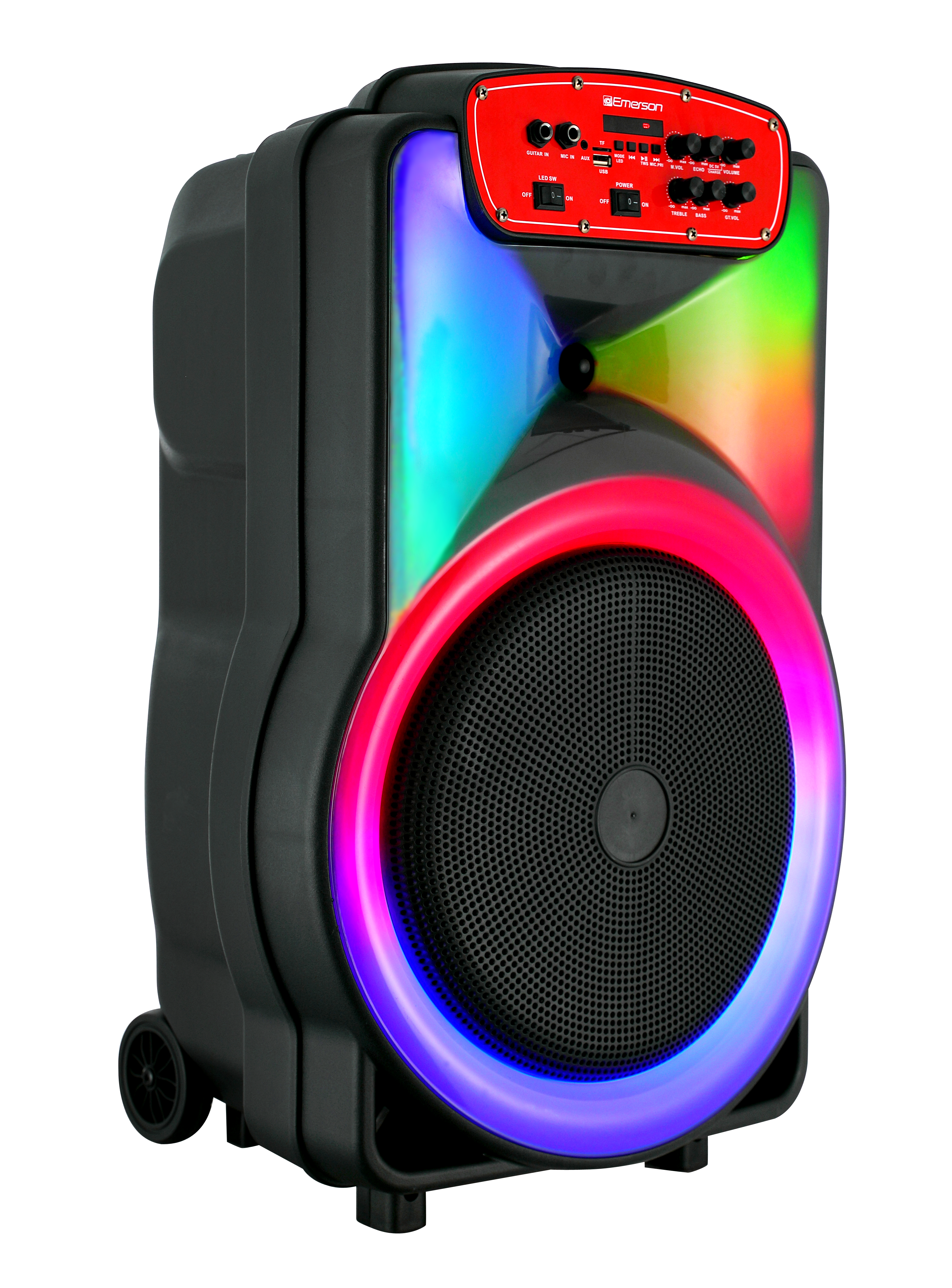 Portable Bluetooth® 15" Party Speaker with Flame Lighting