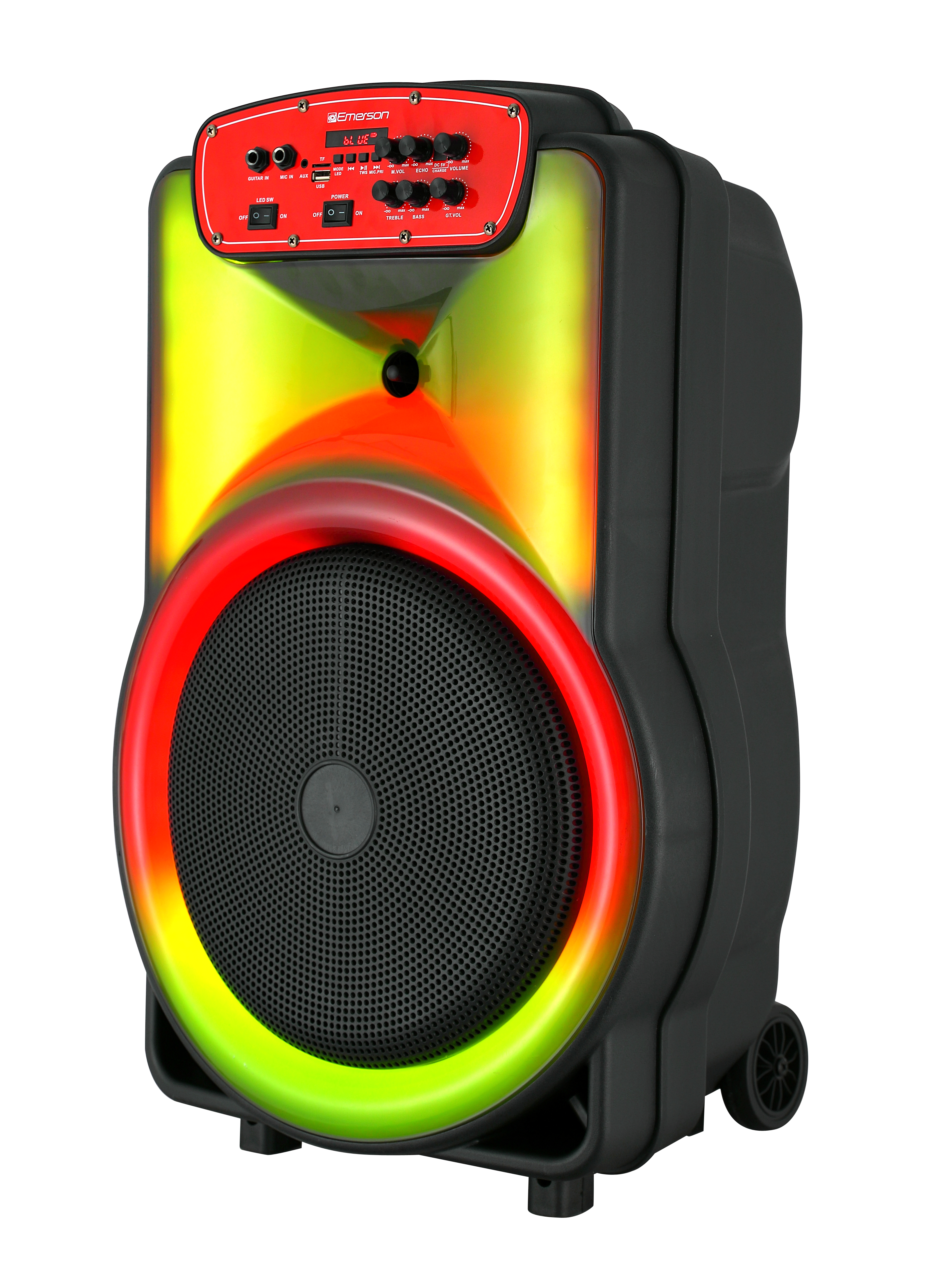 Portable Bluetooth® 15" Party Speaker with Flame Lighting