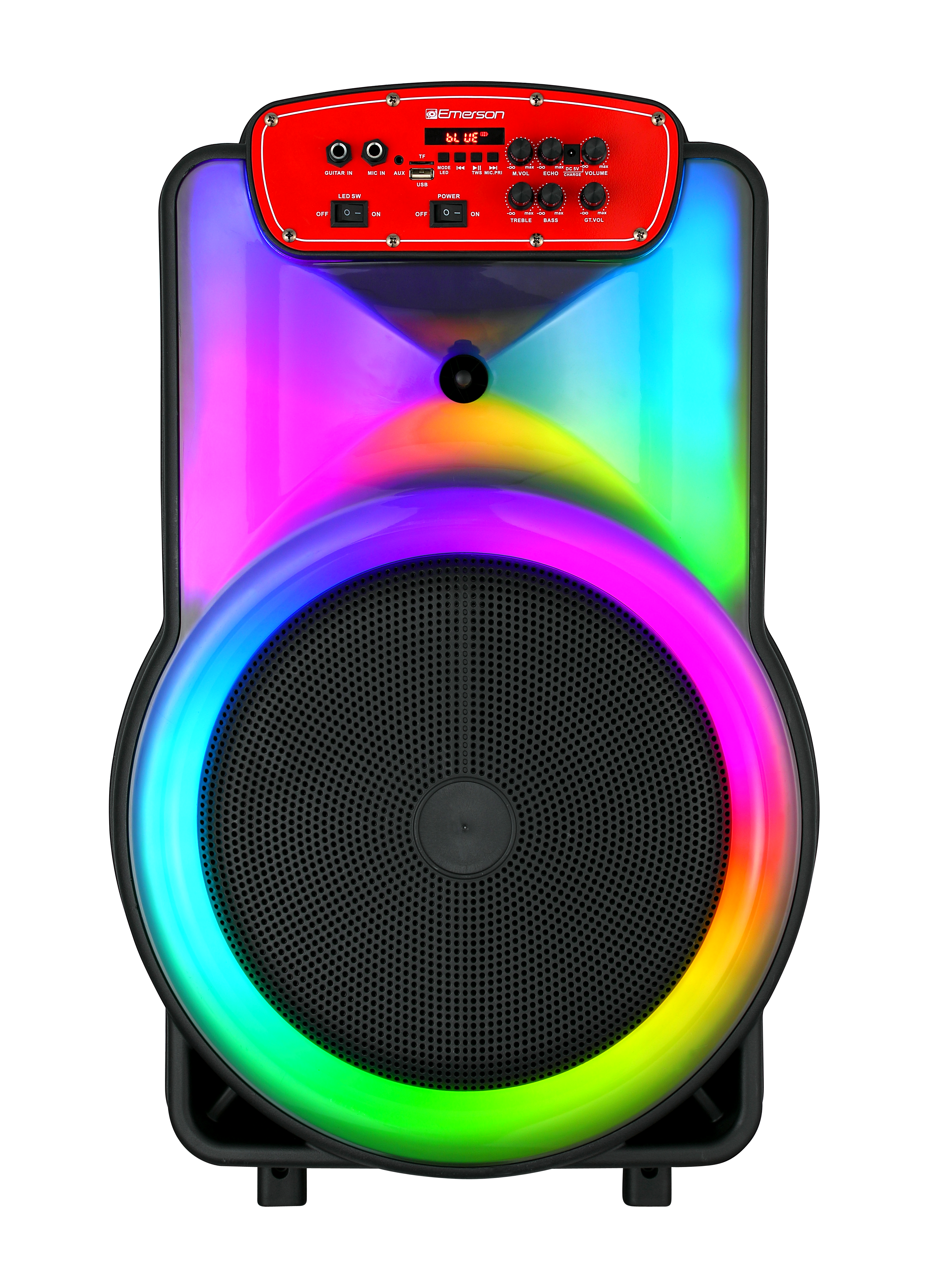 Portable Bluetooth® 15" Party Speaker with Flame Lighting