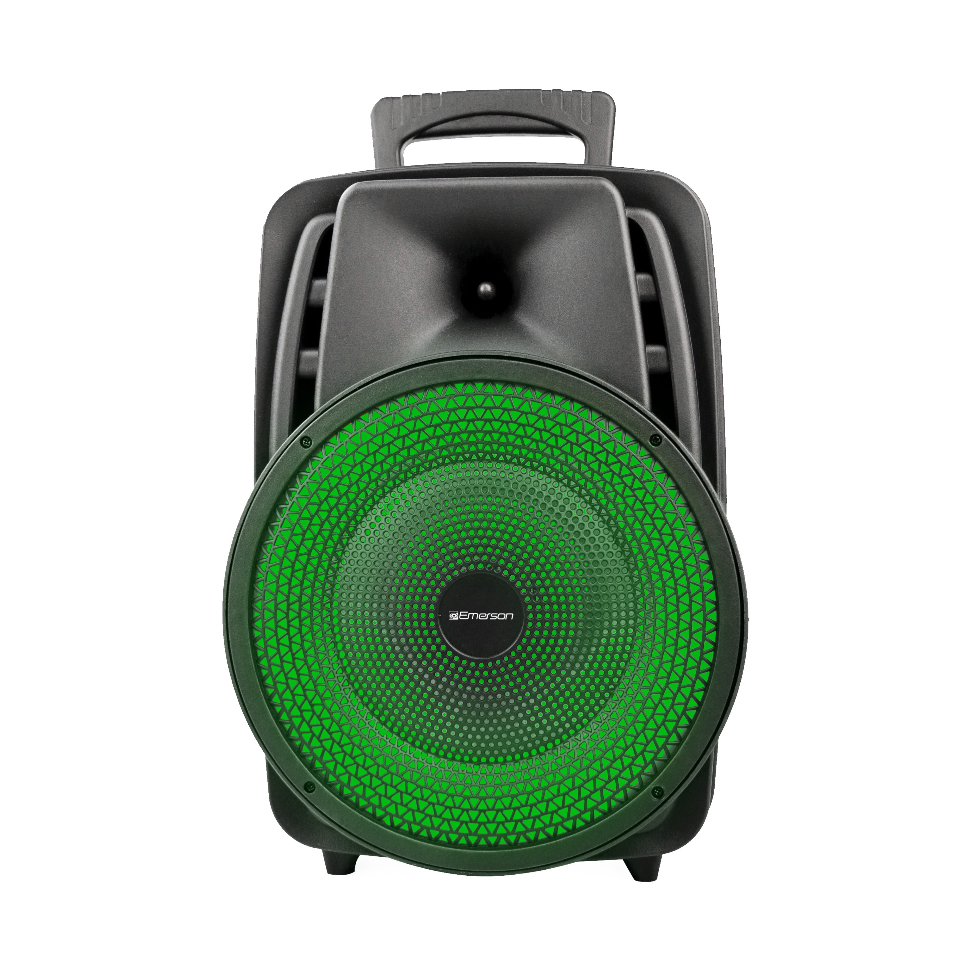 Portable 8" Bluetooth® Party Speaker with Multi-Color Round Running Lights