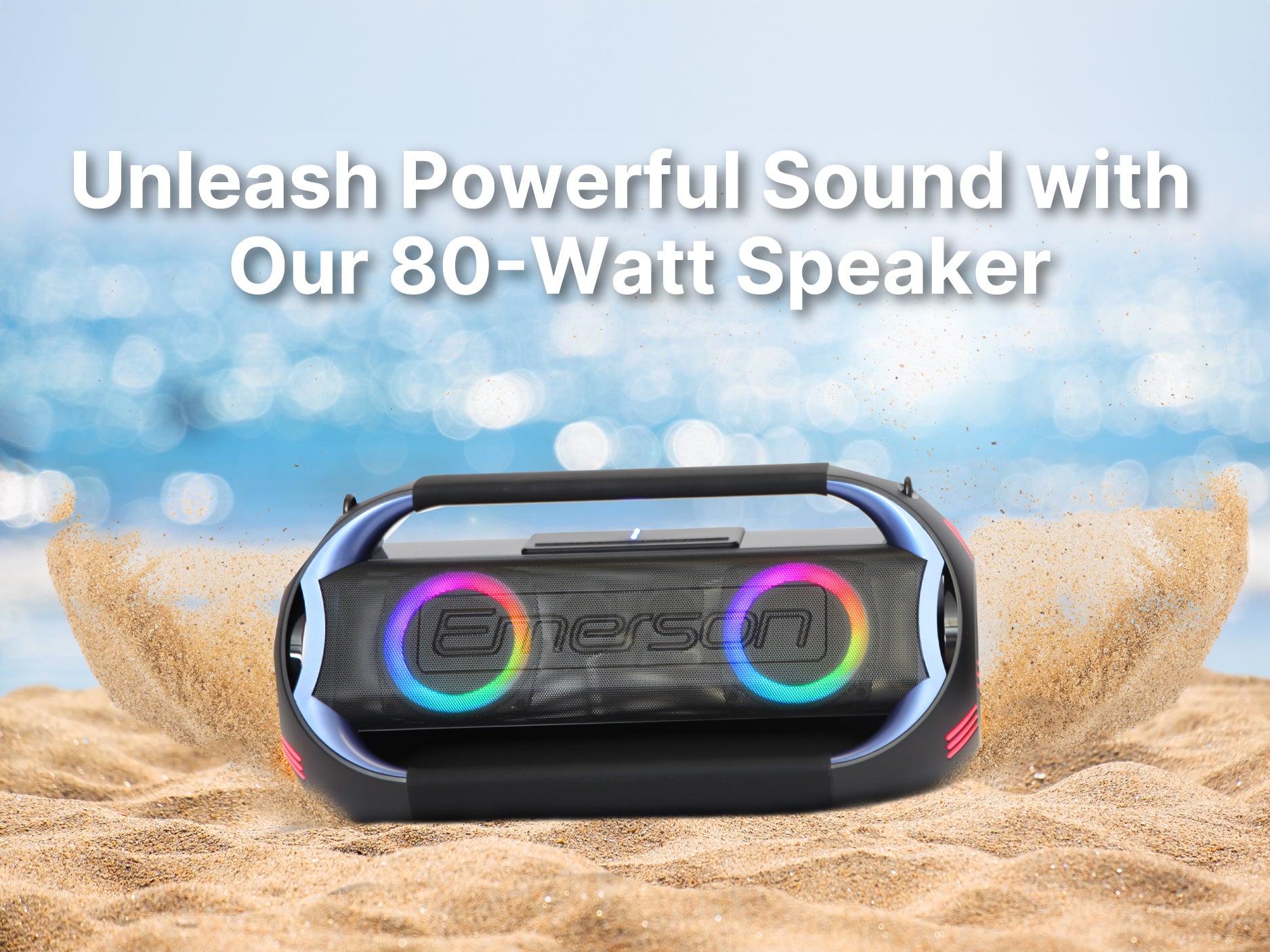 Triad Grip Portable Bluetooth® LED Party Speaker