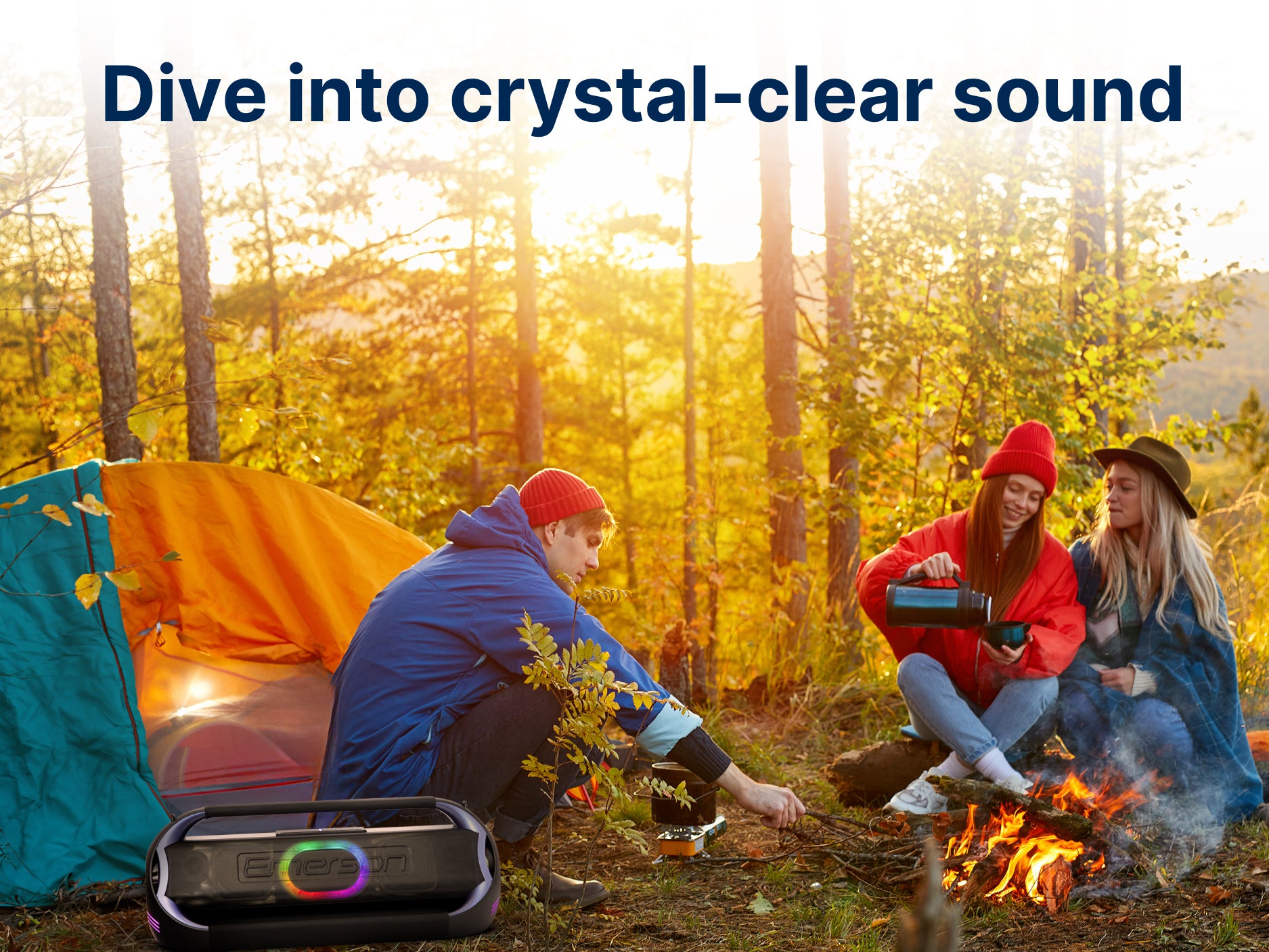 Triad Grip XL Portable Bluetooth® LED Party Speaker