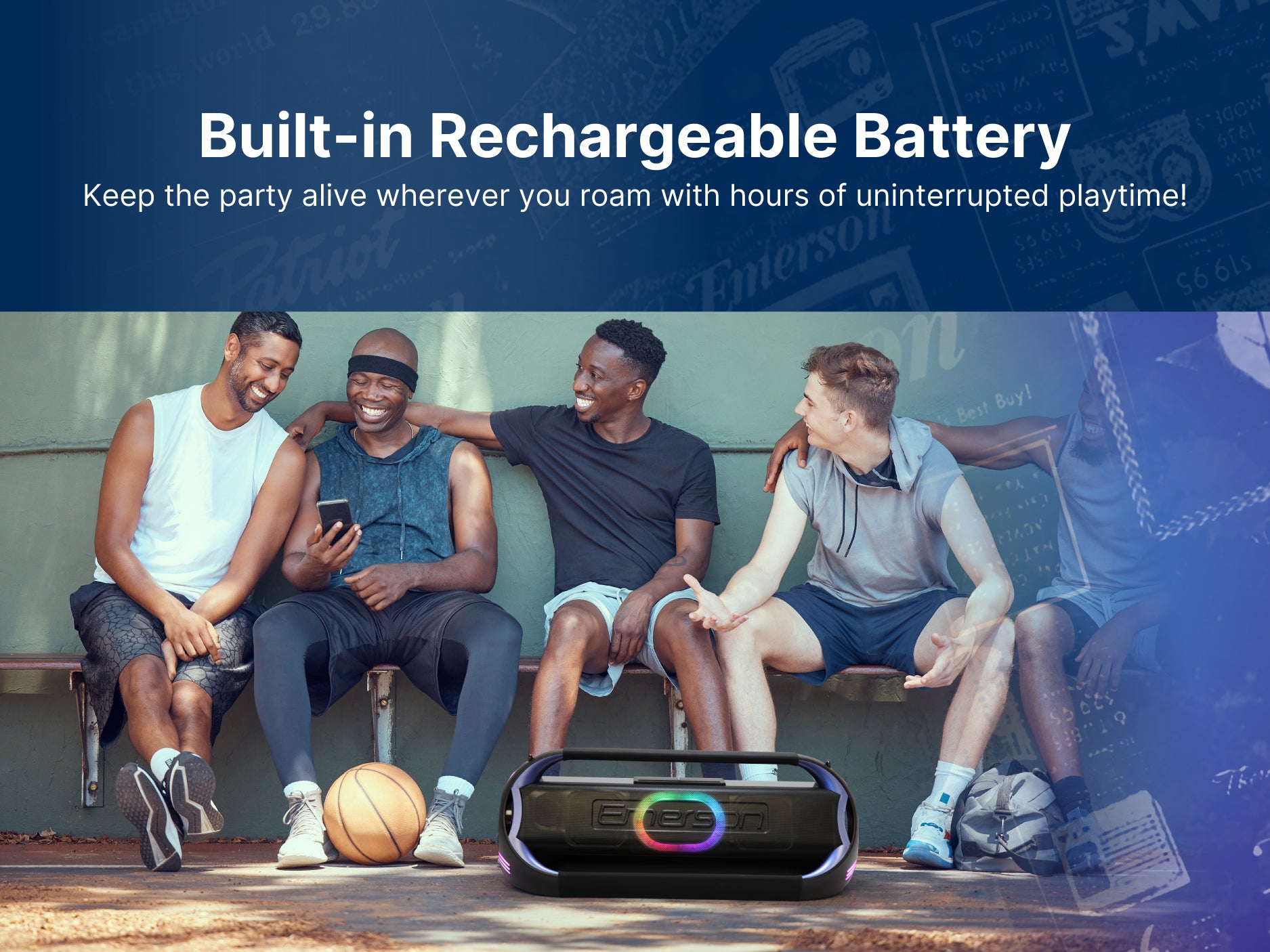 Triad Grip XL Portable Bluetooth® LED Party Speaker