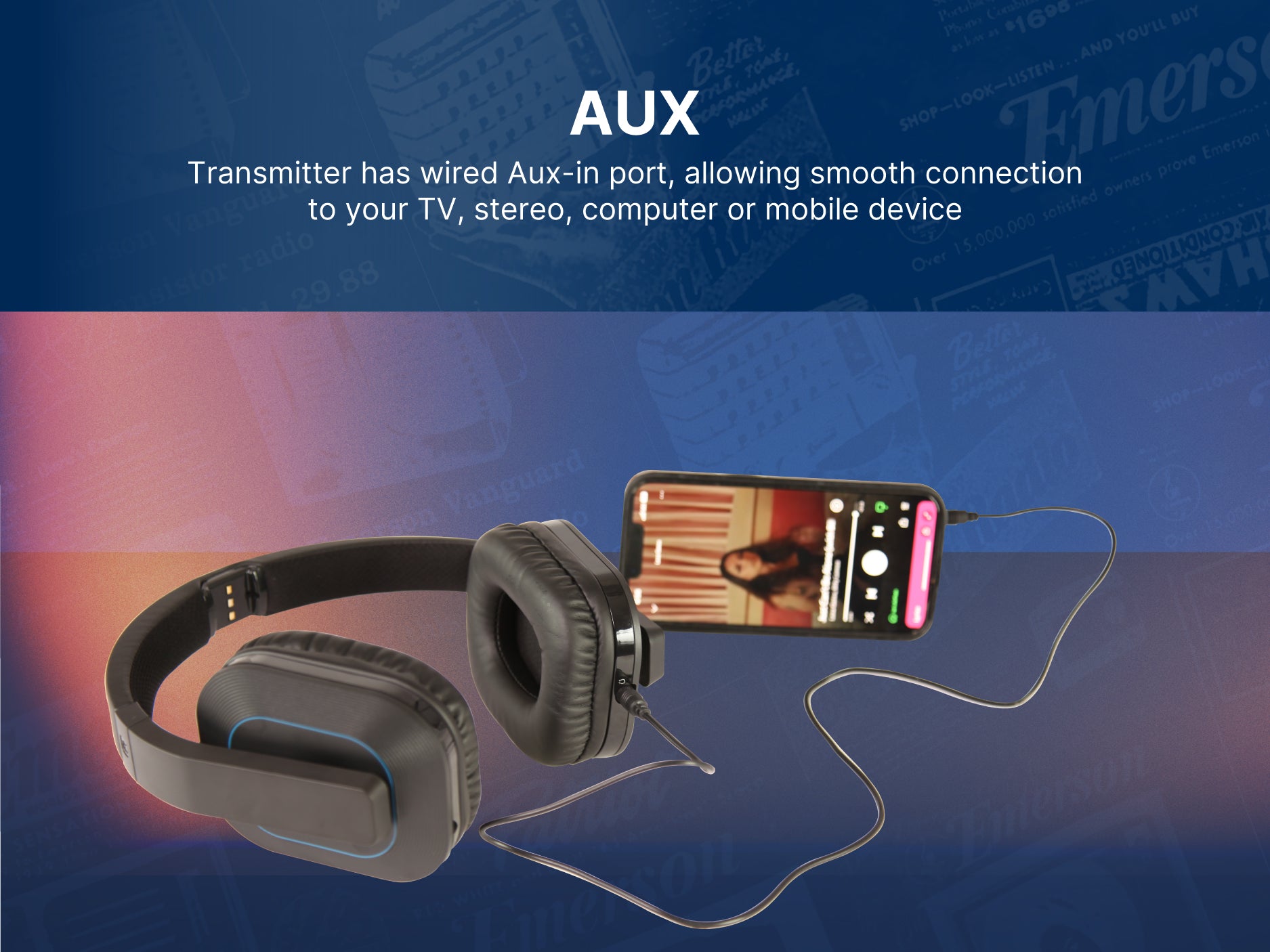 Wireless TV Headphones