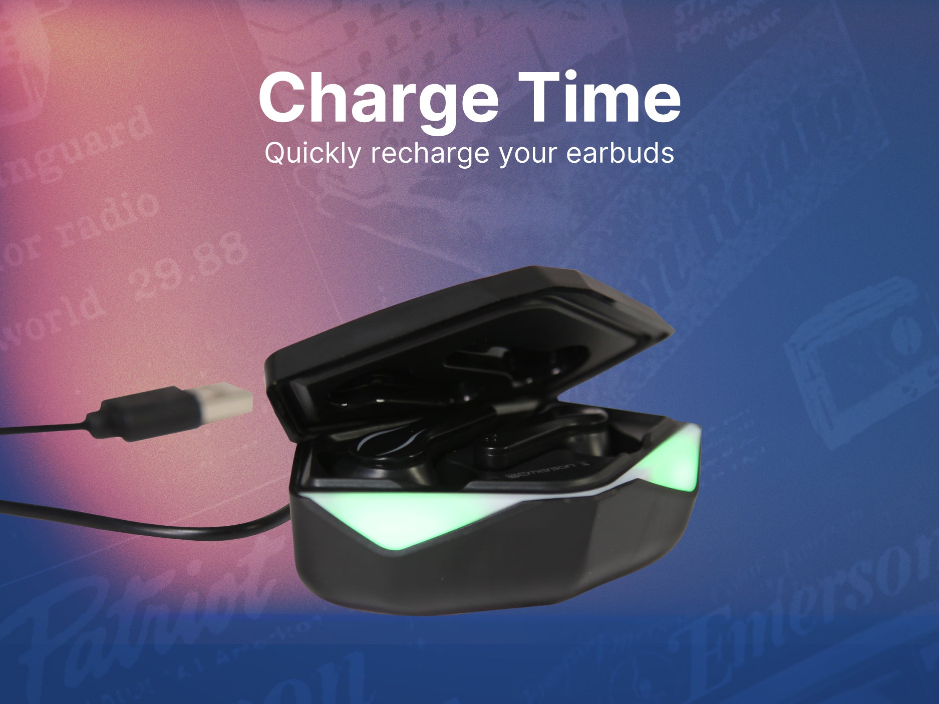 Gaming True Wireless Bluetooth<sup>®</sup> Earbuds with Charging Case