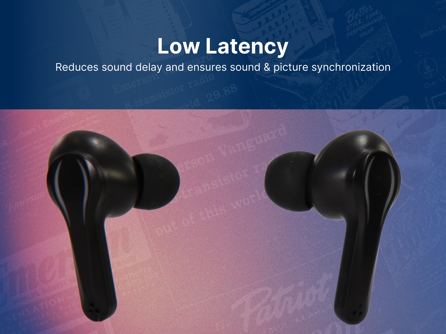 Gaming True Wireless Bluetooth® Earbuds with Charging Case