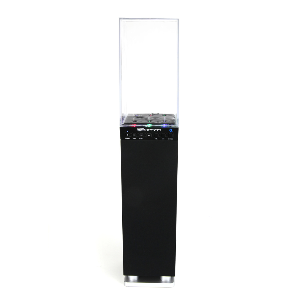 Image showcasing Dancing Water Light Tower Speaker System – EMERSONAUDIO