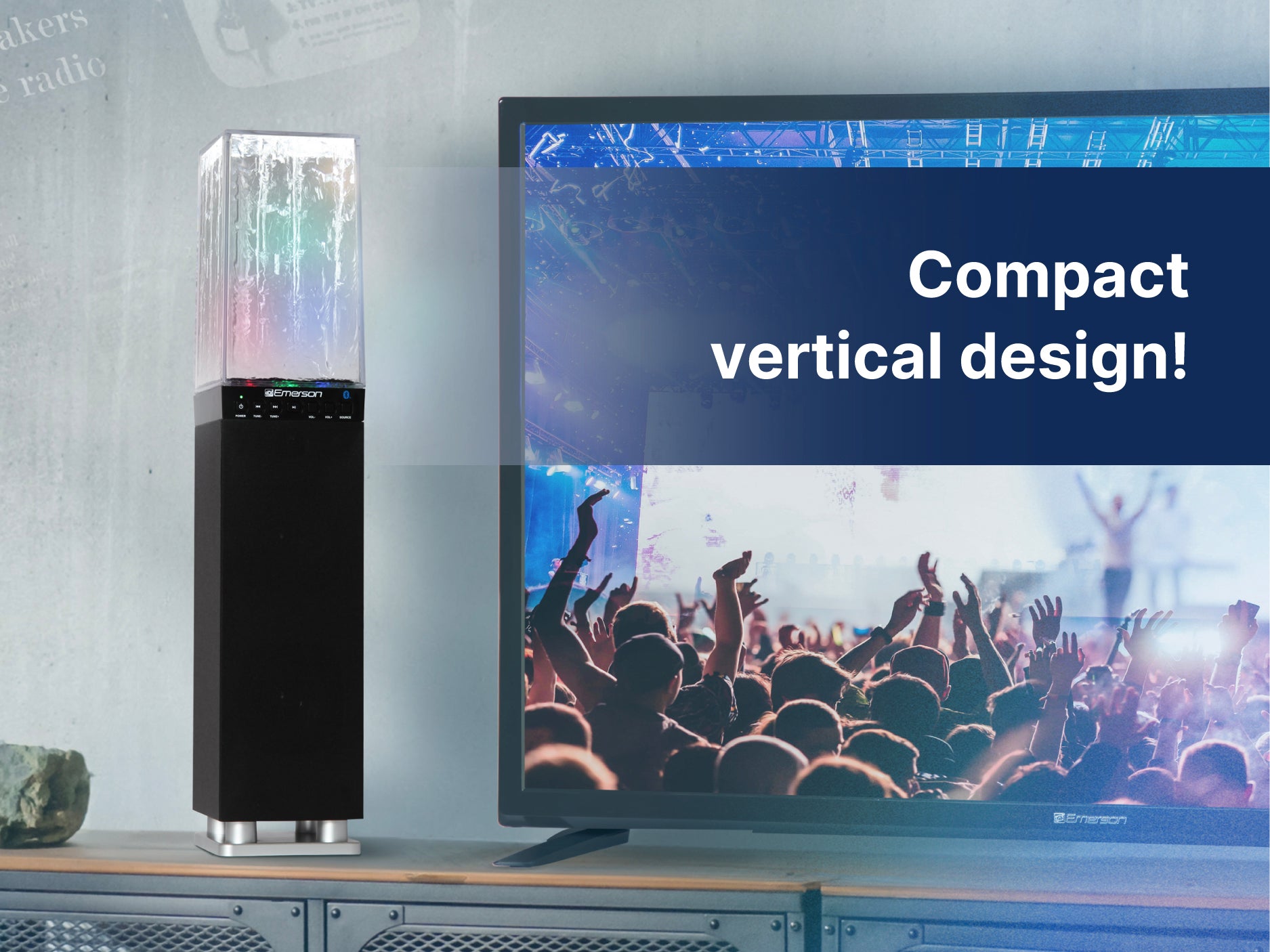 Dancing Water Light Tower Speaker System