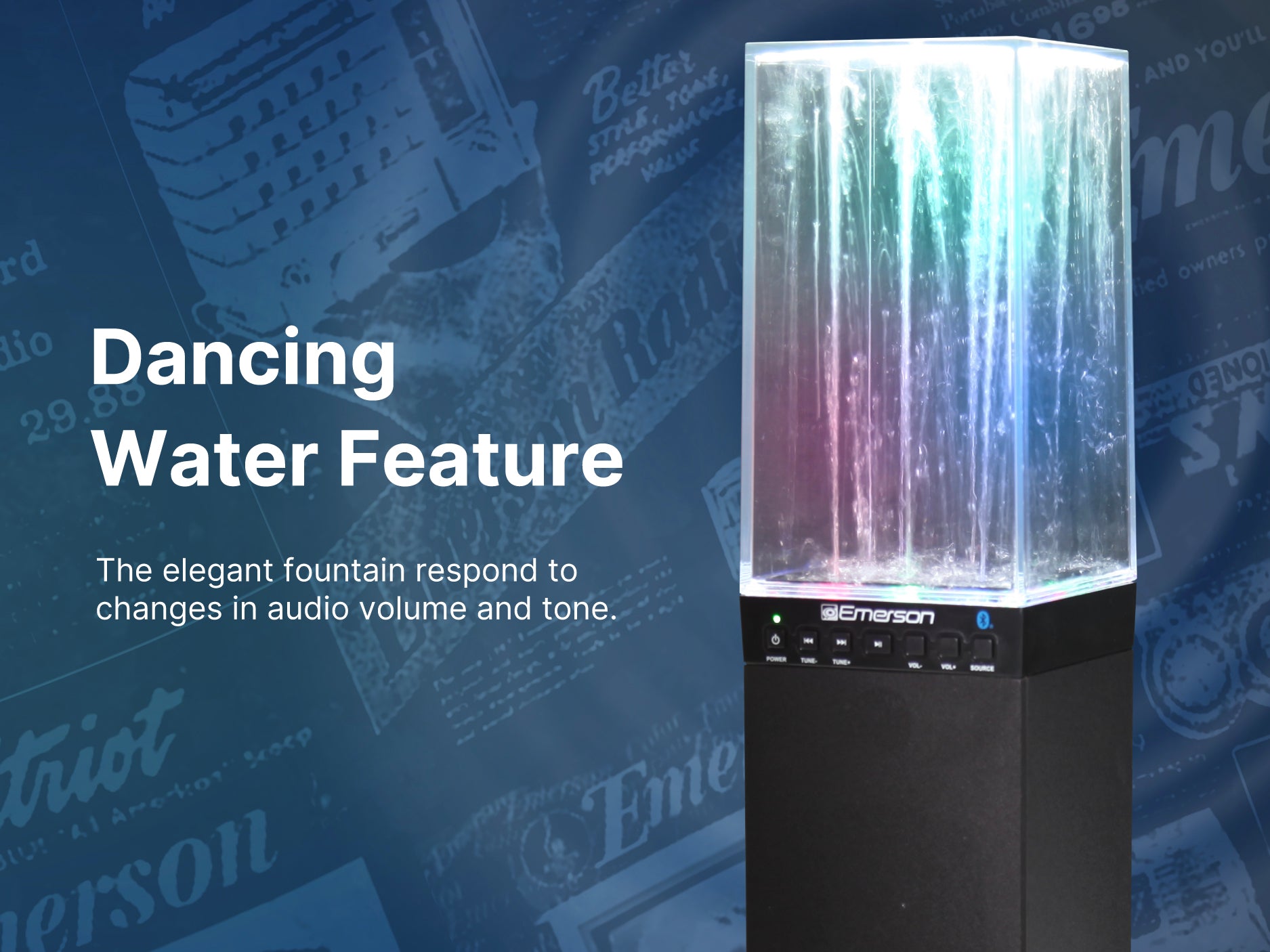 Dancing Water Light Tower Speaker System
