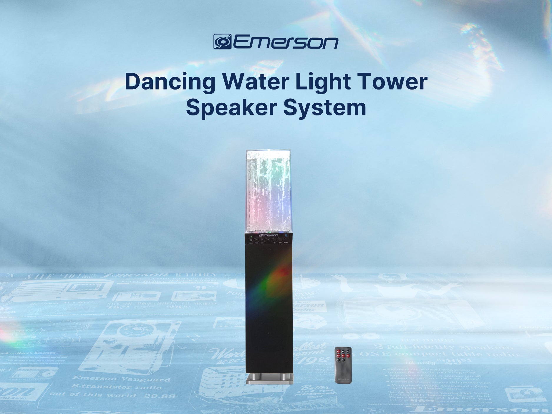 Dancing Water Light Tower Speaker System