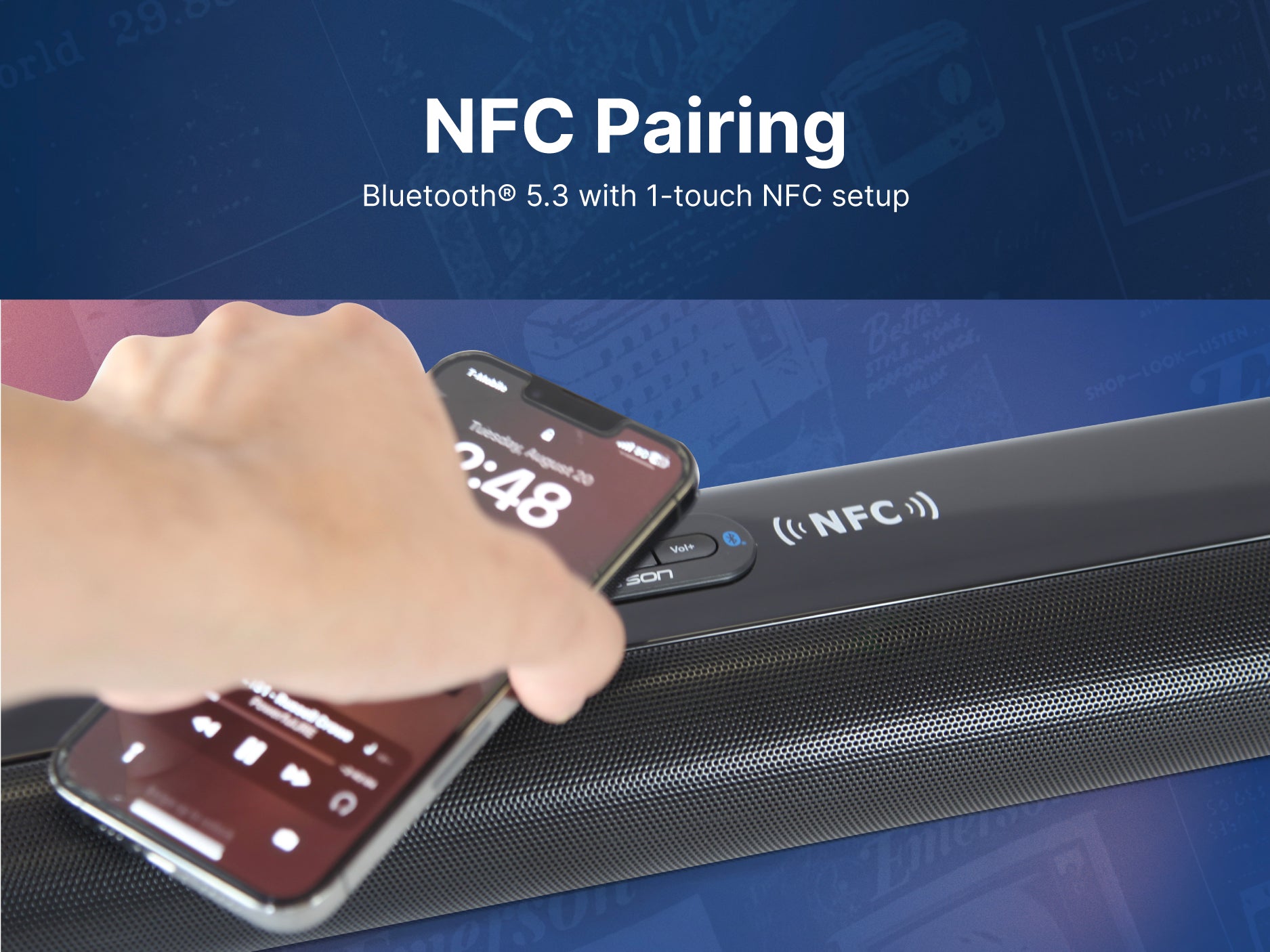 37" Bluetooth<sup>®</sup> Soundbar with Remote Control